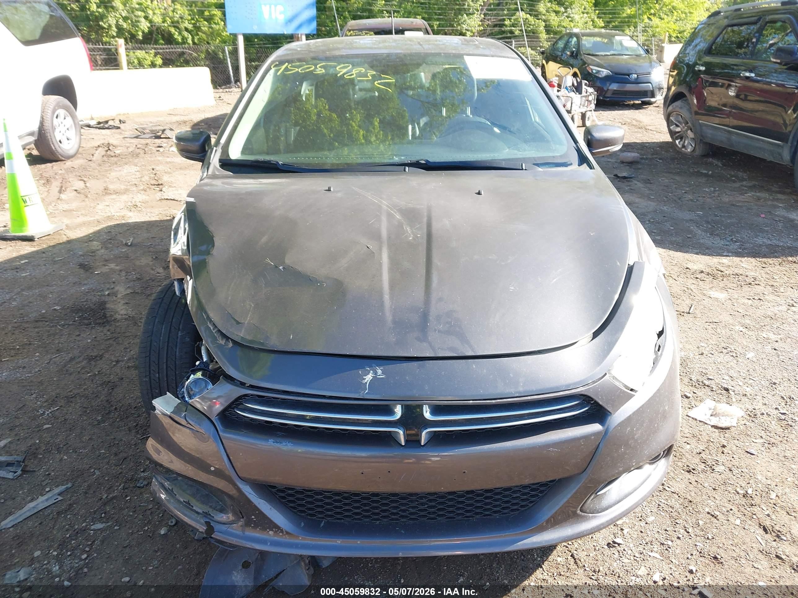 2014 Dodge Dart Limited Gray vin: 1C3CDFCB8ED903826