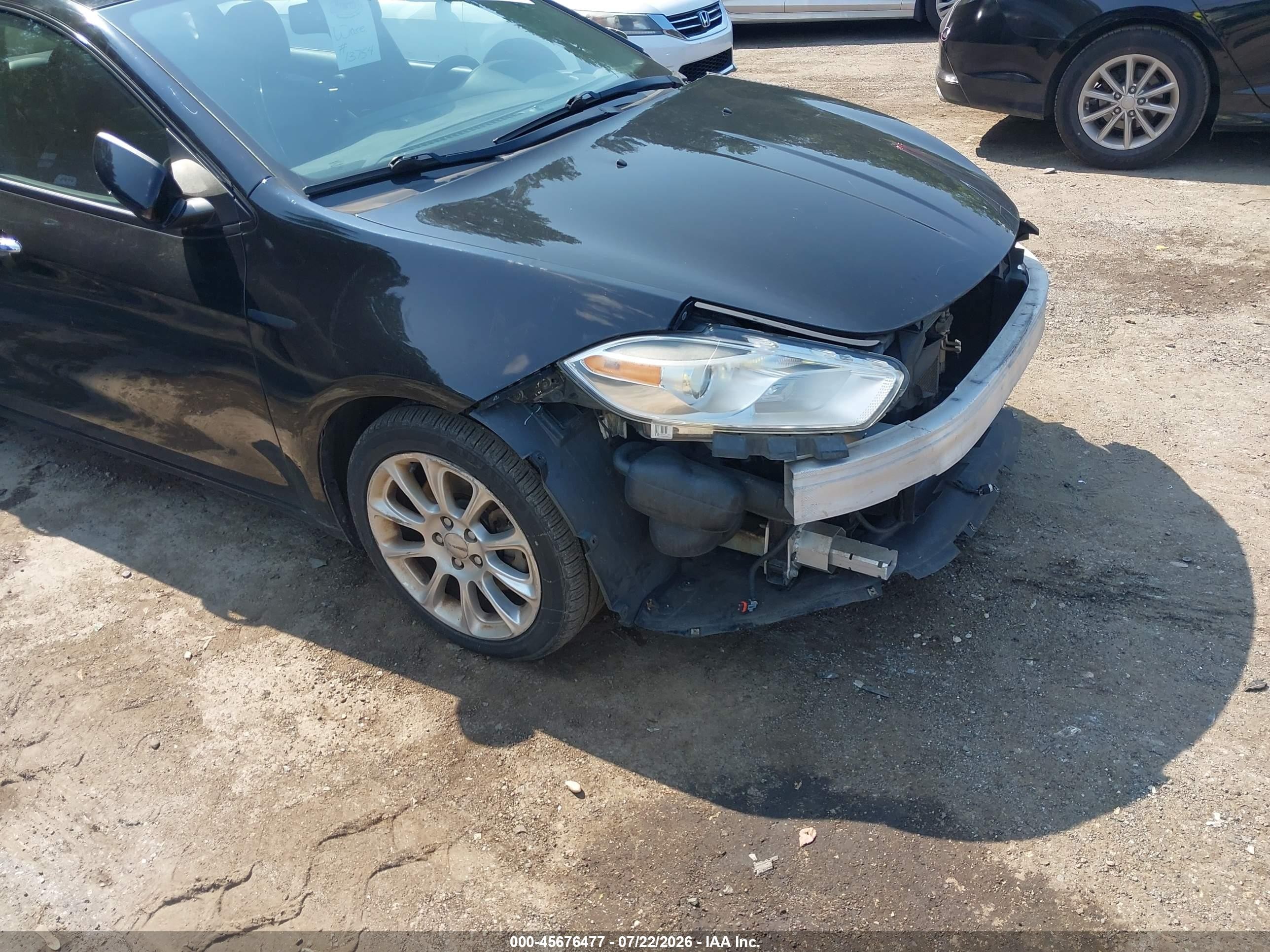 2015 Dodge Dart Limited Black vin: 1C3CDFCB8FD277390