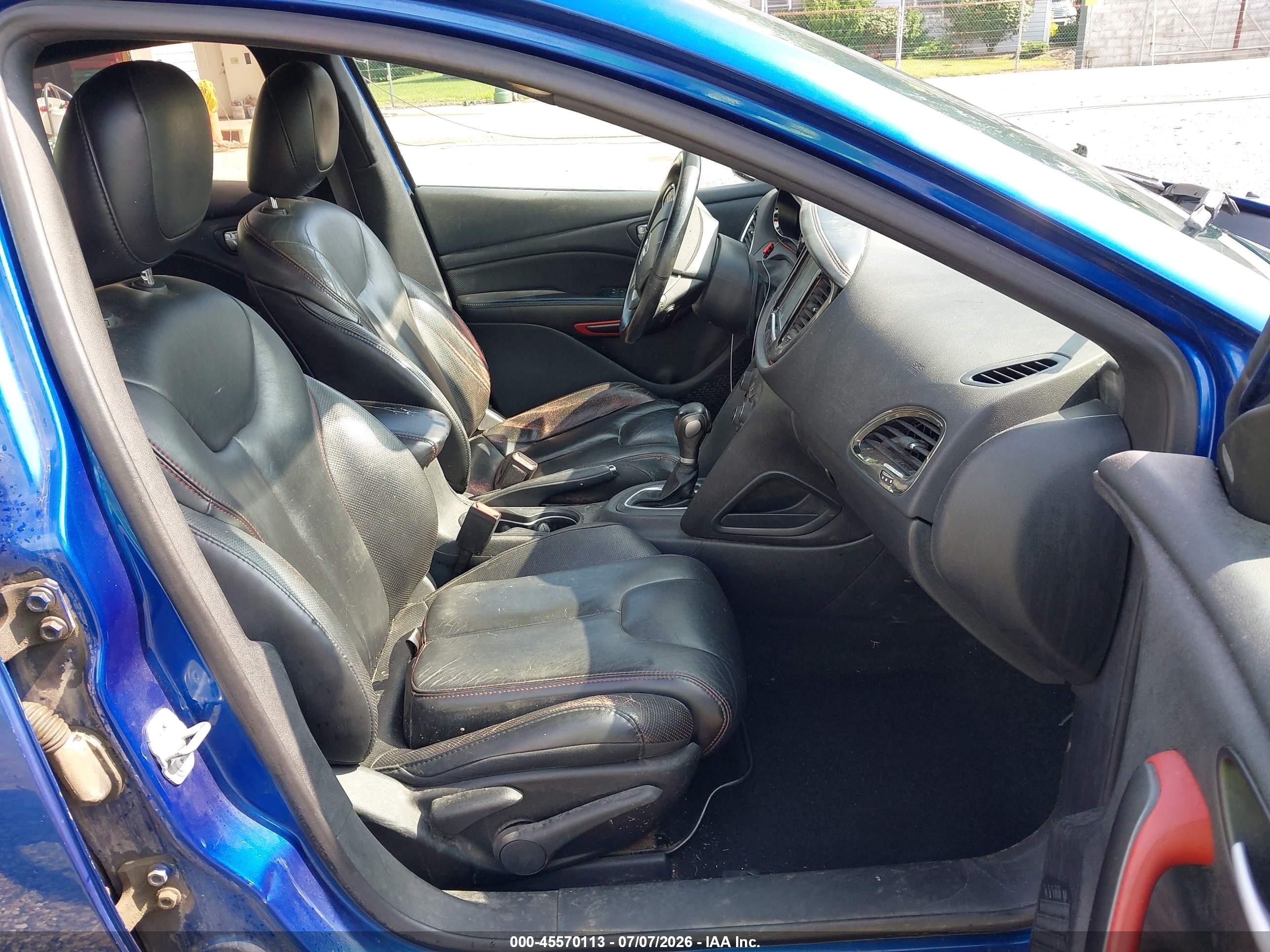 2013 Dodge Dart Gt Синий vin: 1C3CDFCB9DD315688