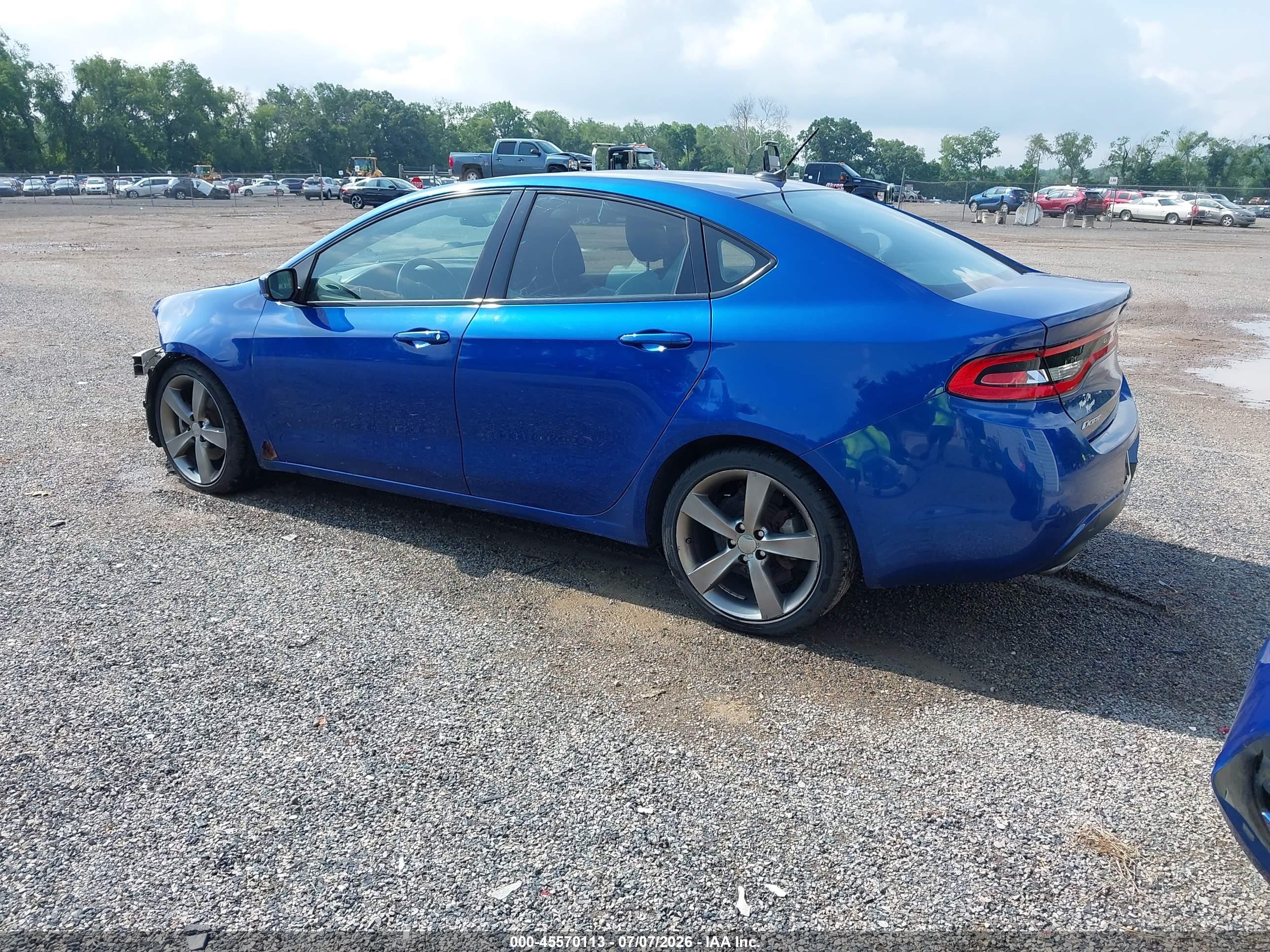 2013 Dodge Dart Gt Синий vin: 1C3CDFCB9DD315688