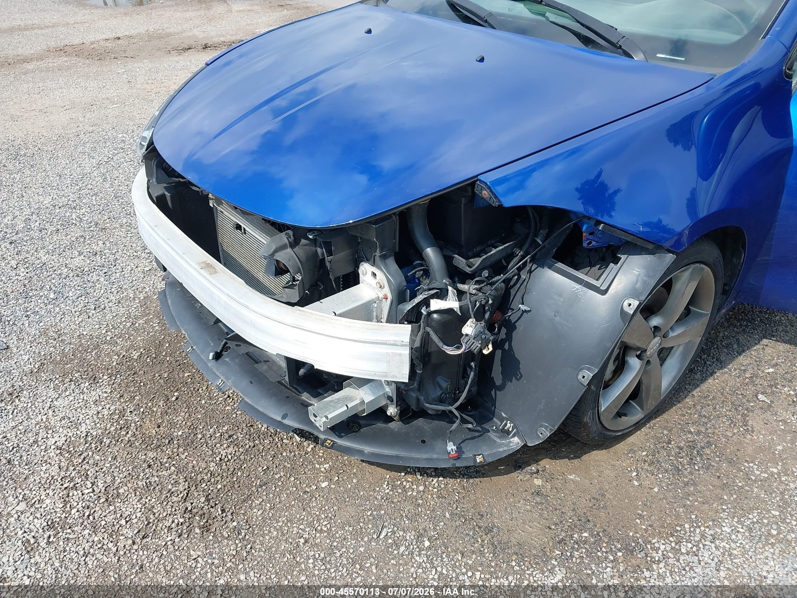 2013 Dodge Dart Gt Синий vin: 1C3CDFCB9DD315688