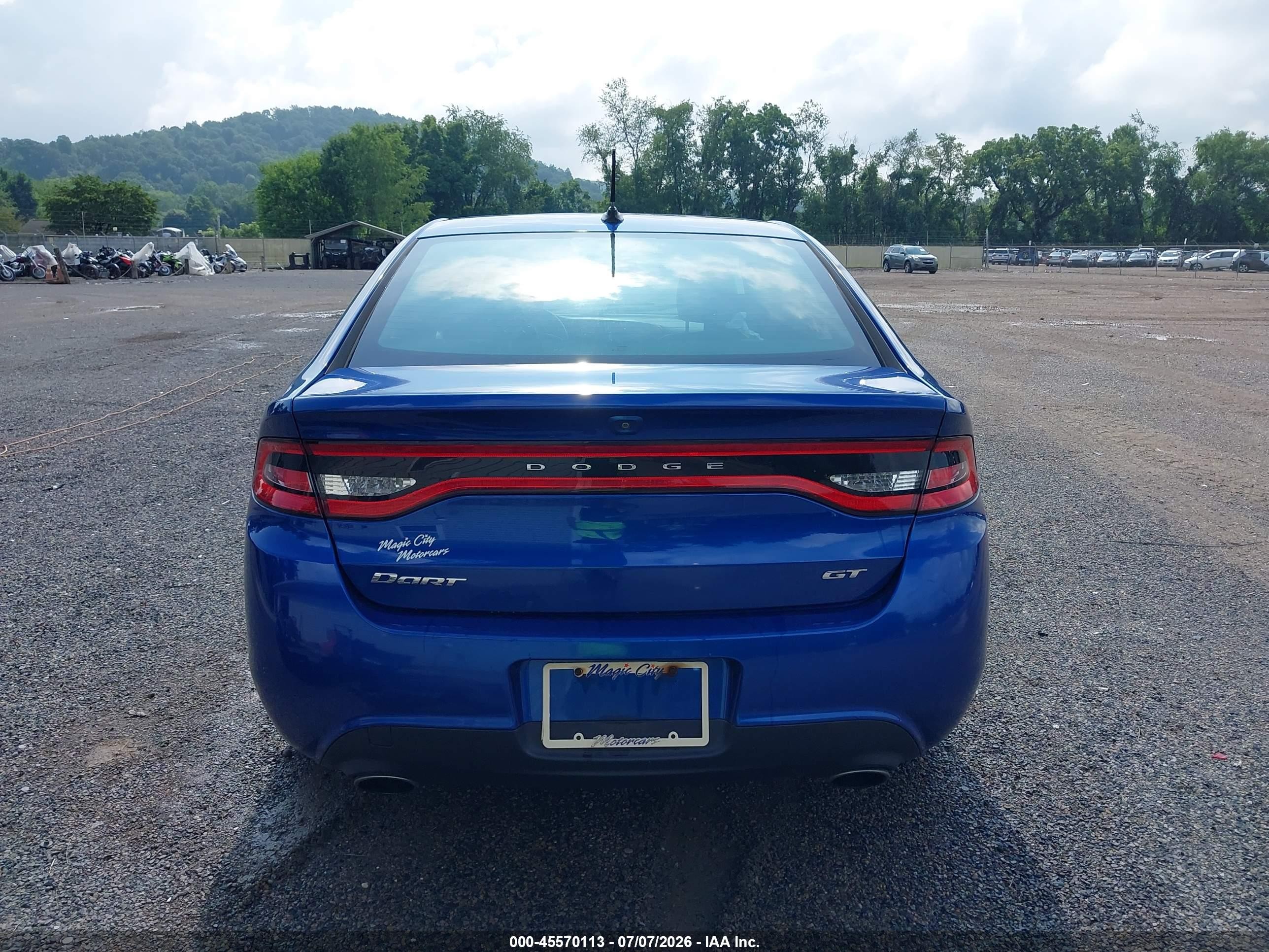 2013 Dodge Dart Gt Синий vin: 1C3CDFCB9DD315688
