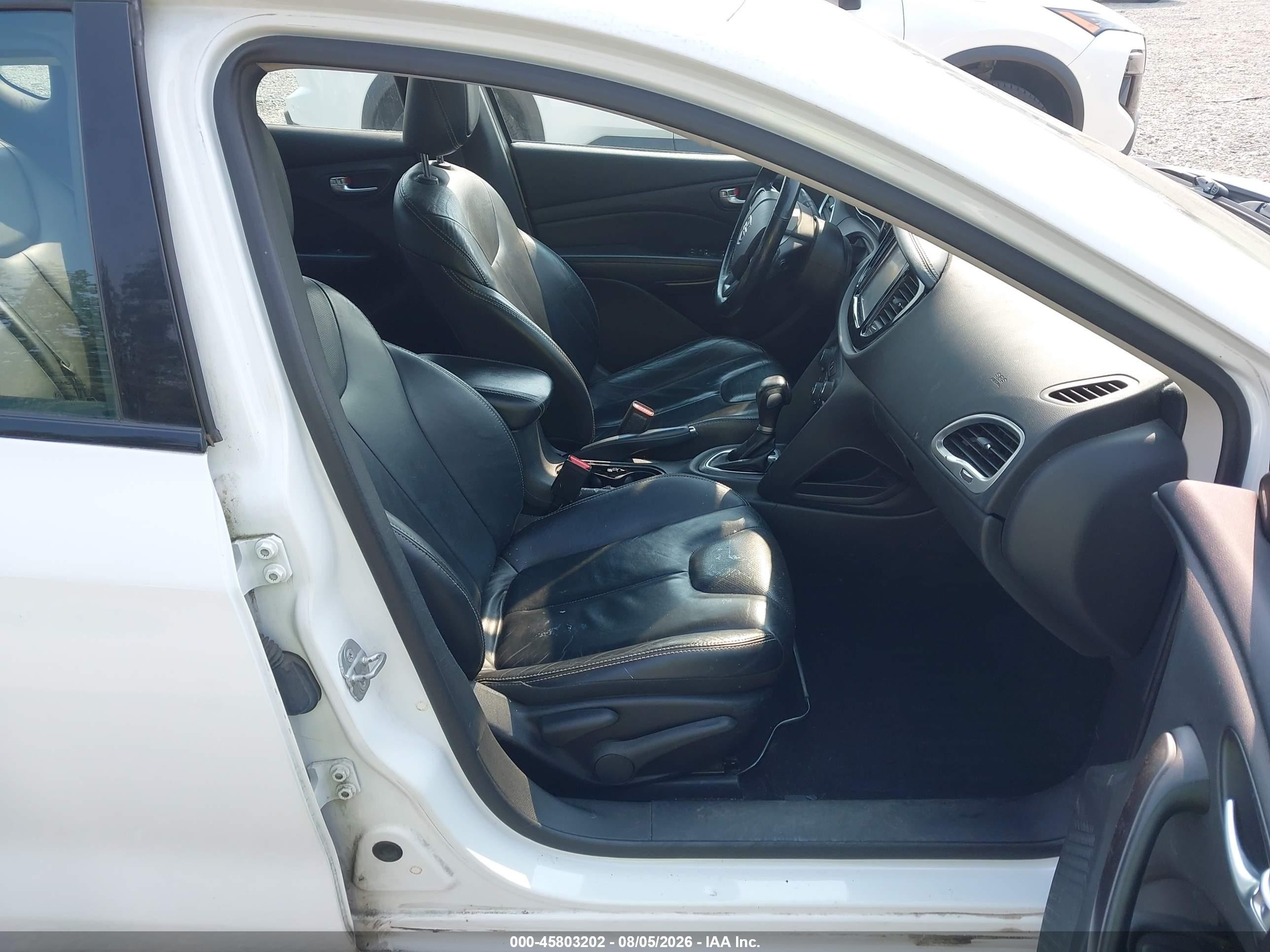 2014 Dodge Dart Limited White vin: 1C3CDFCB9ED695682