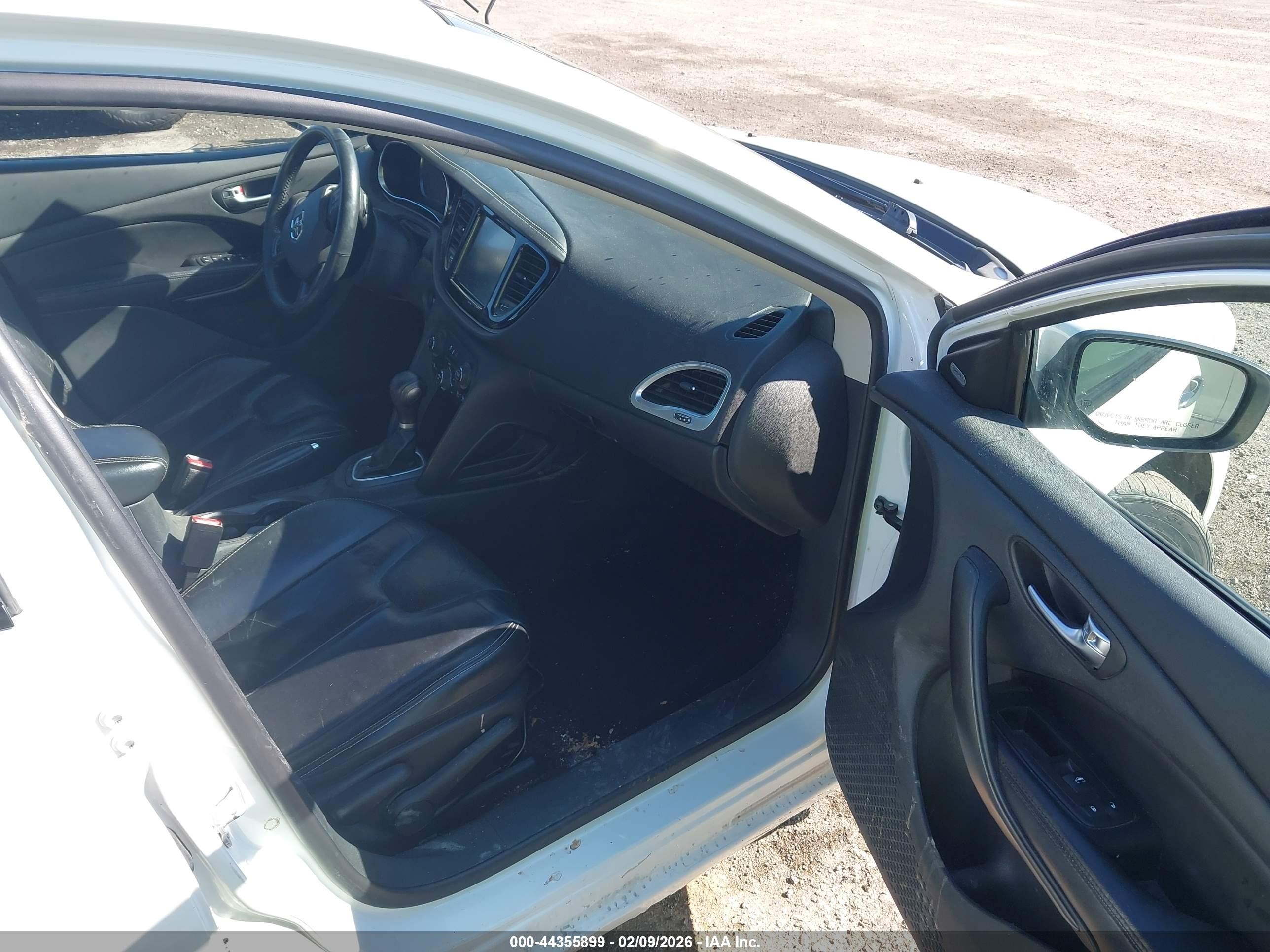 2014 Dodge Dart Limited White vin: 1C3CDFCBXED675120