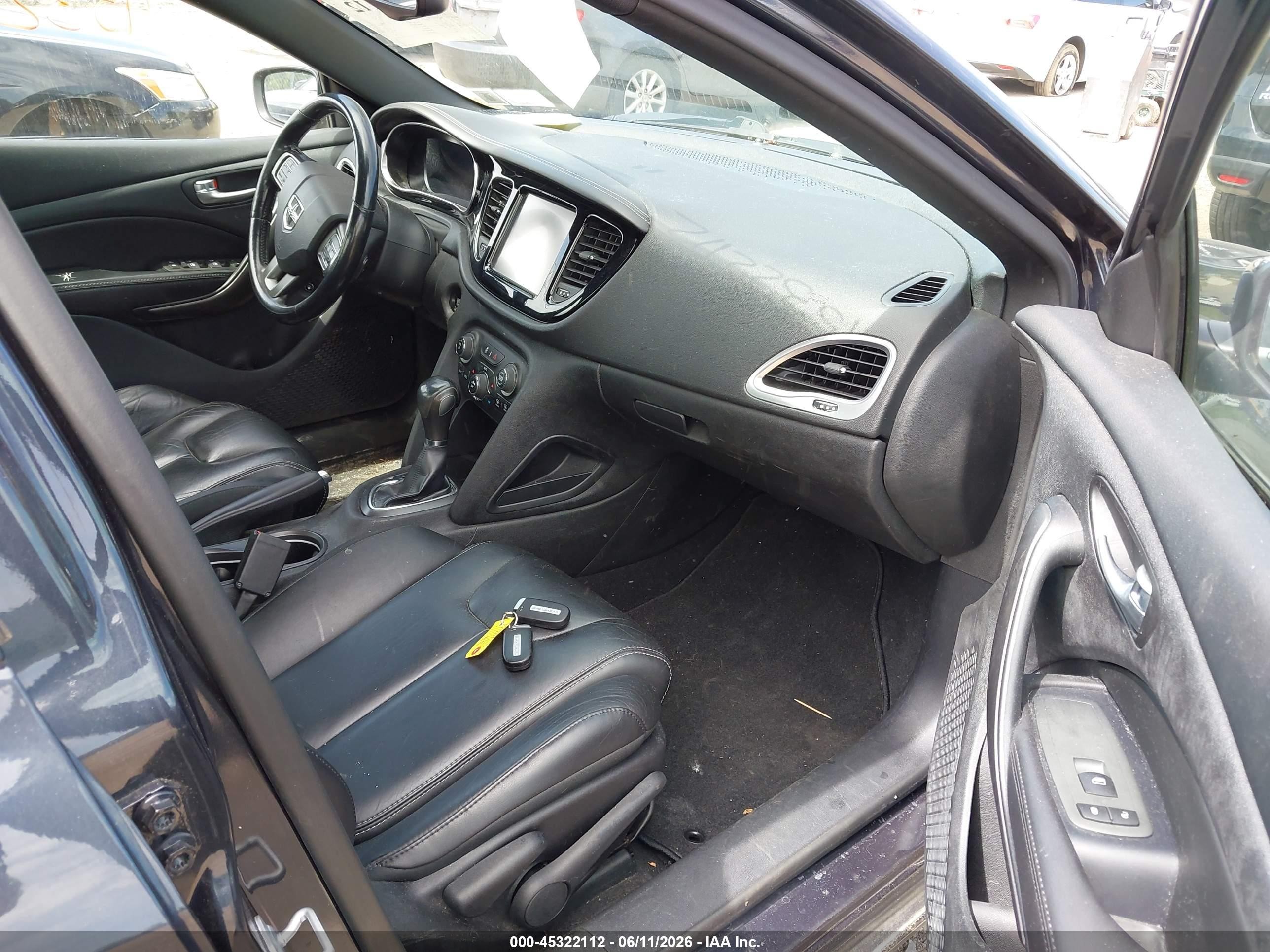 2013 Dodge Dart Limited Gray vin: 1C3CDFCH0DD136136