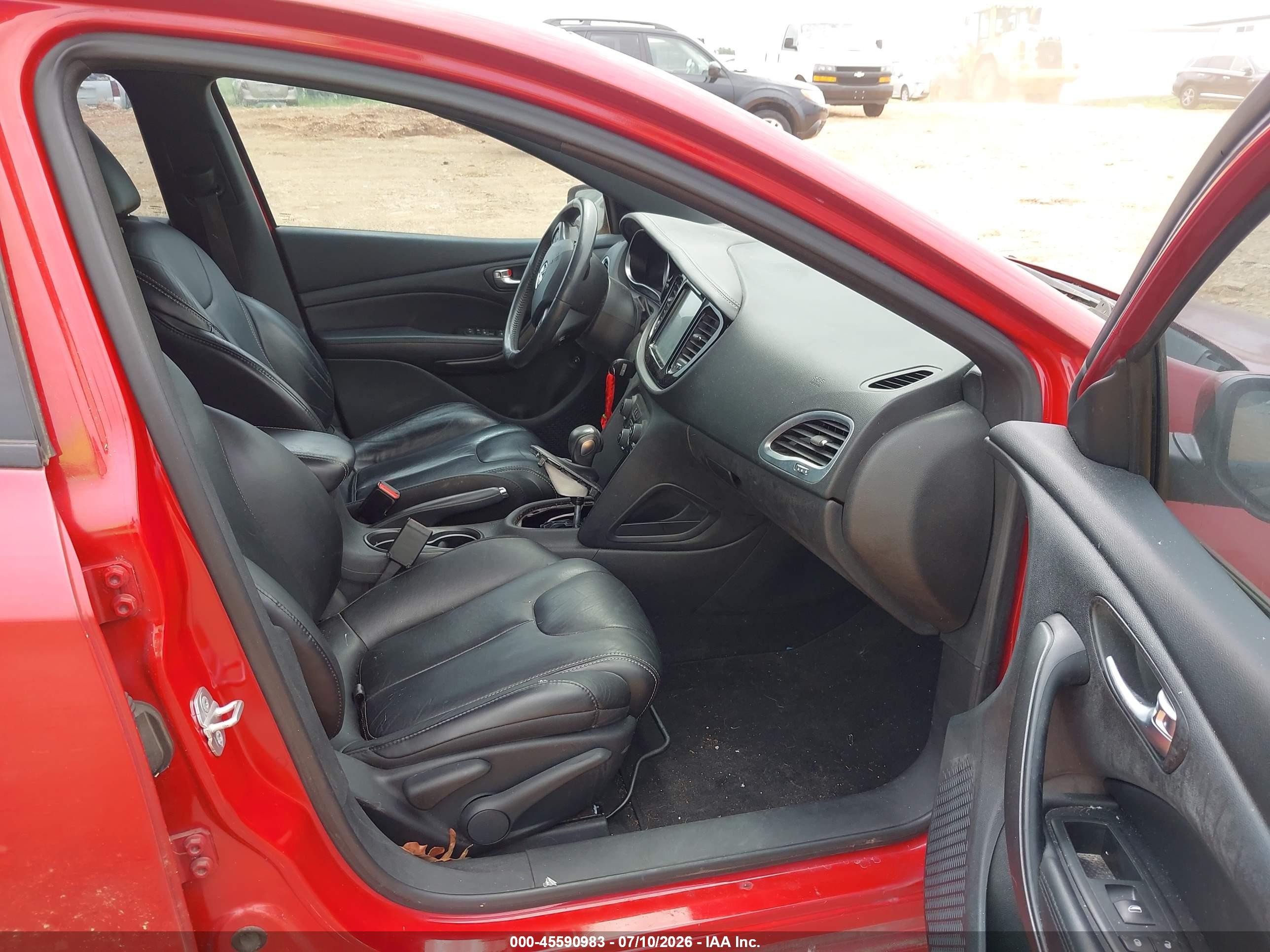 2013 Dodge Dart Limited Red vin: 1C3CDFCH0DD156998