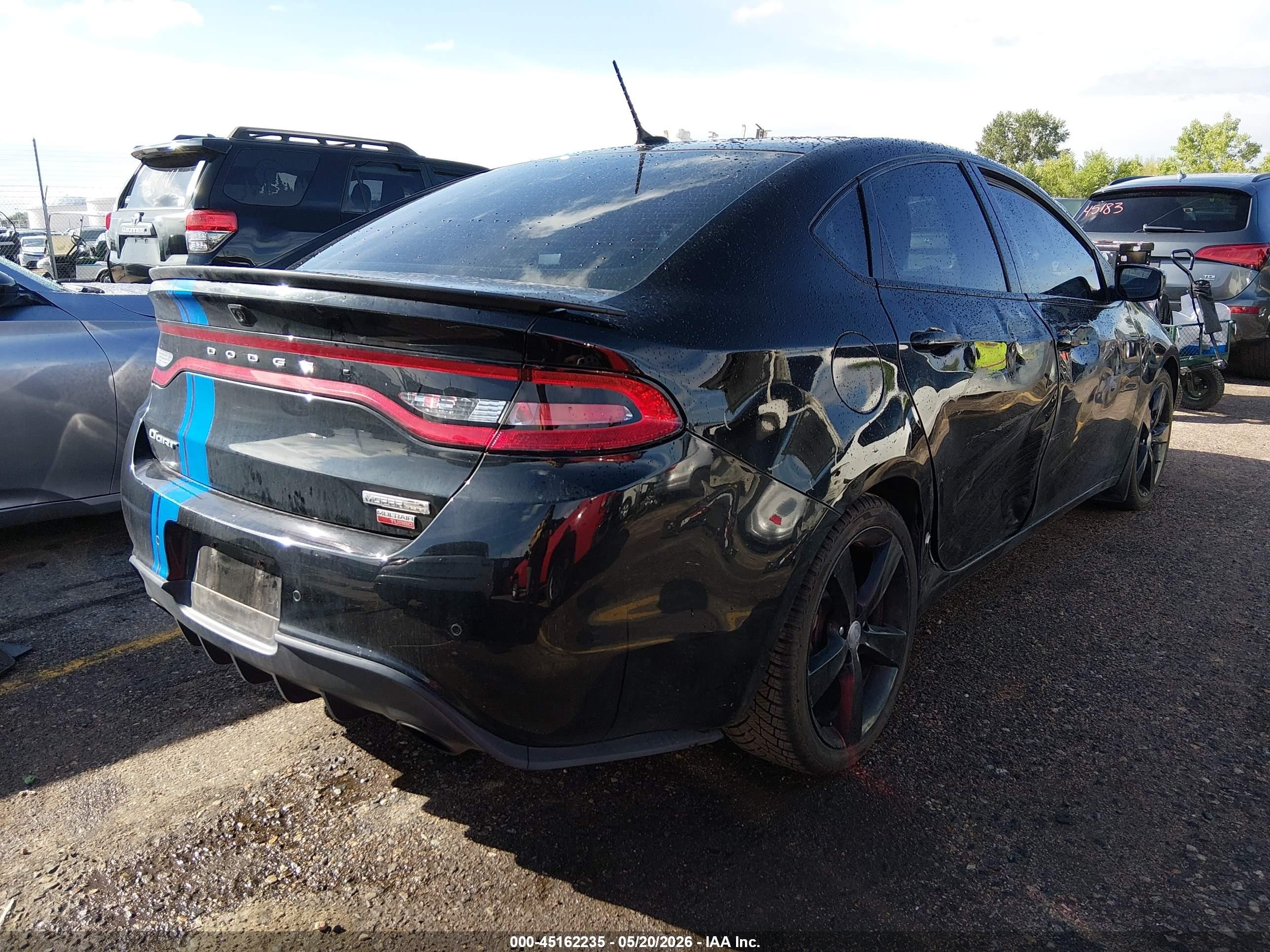 2013 Dodge Dart Limited Black vin: 1C3CDFCH0DD338250