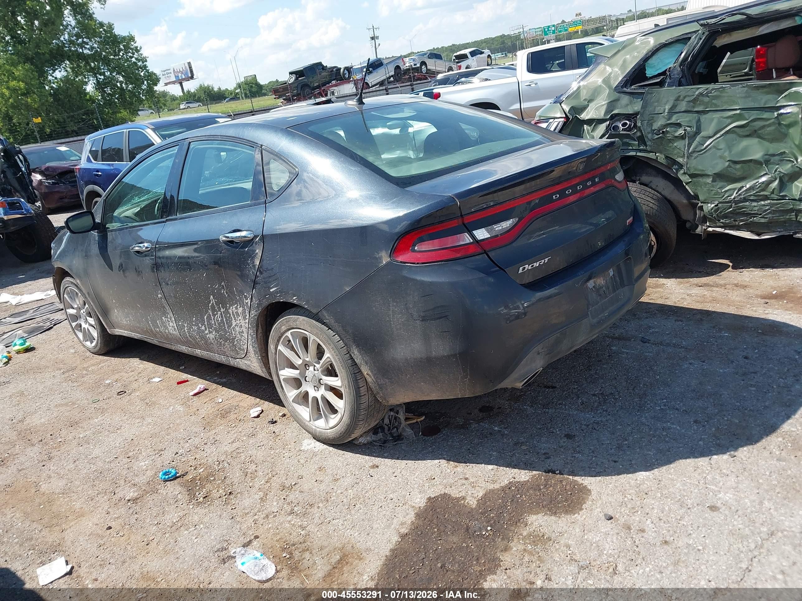2013 Dodge Dart Limited Black vin: 1C3CDFCH1DD199441