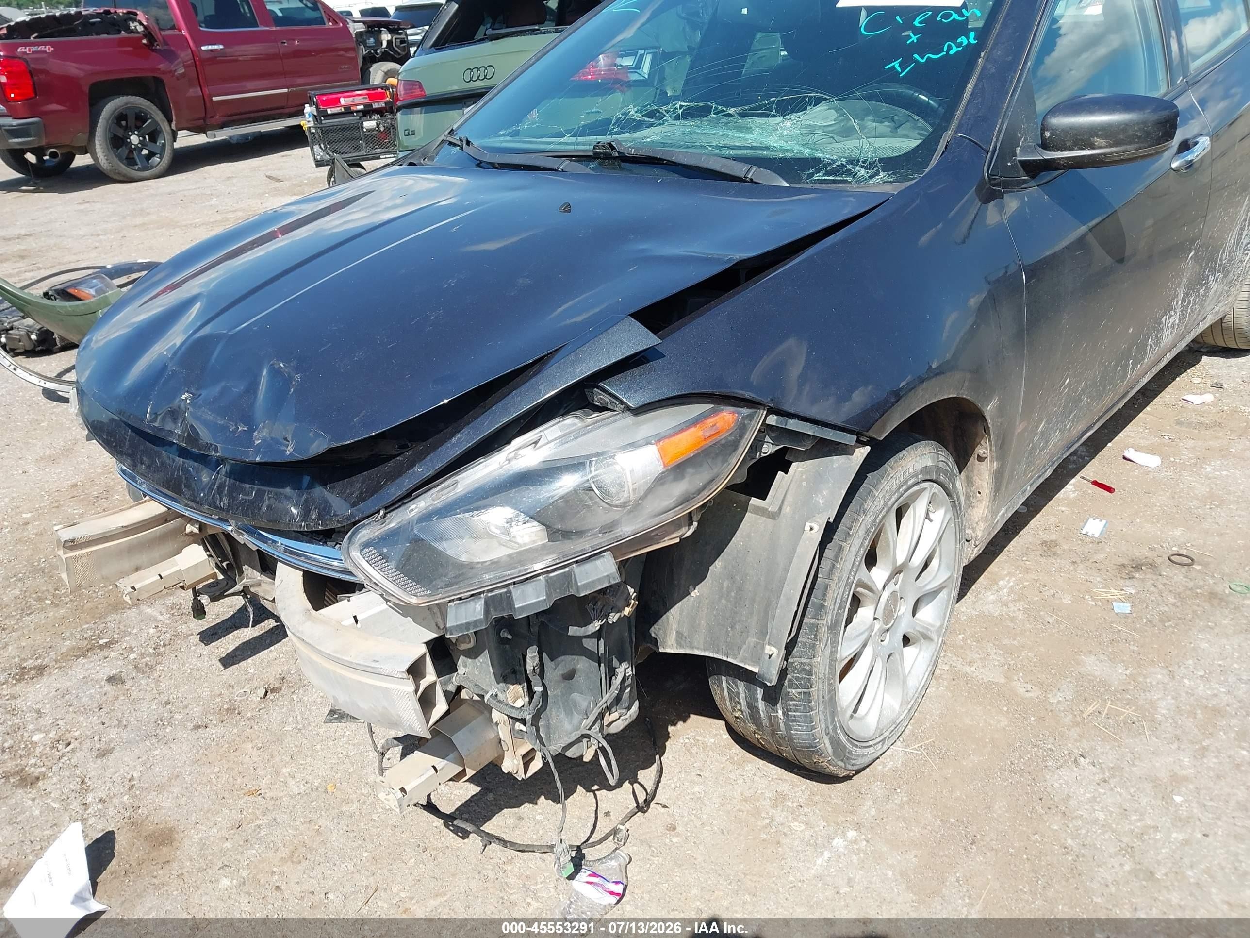 2013 Dodge Dart Limited Black vin: 1C3CDFCH1DD199441