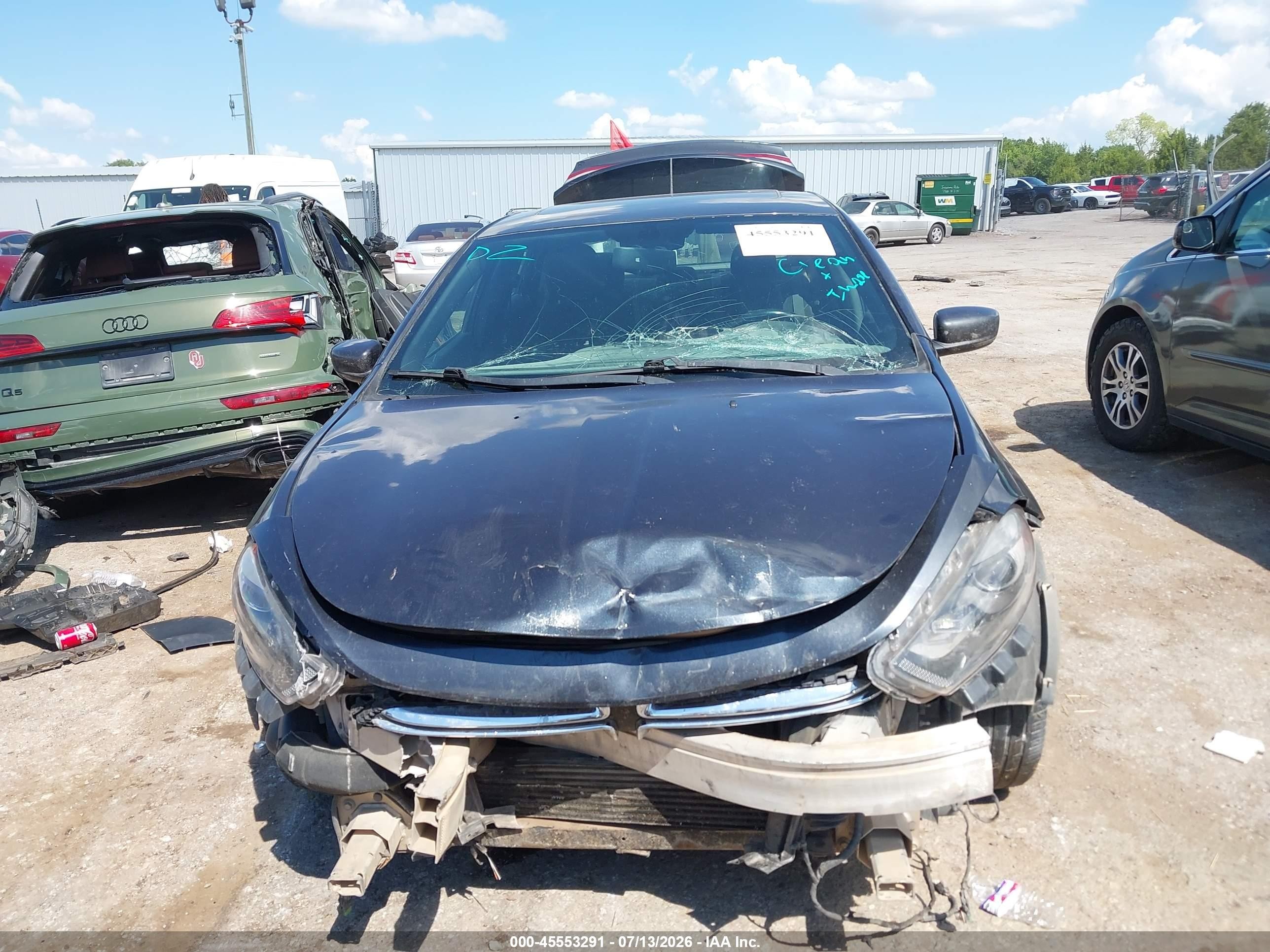 2013 Dodge Dart Limited Black vin: 1C3CDFCH1DD199441