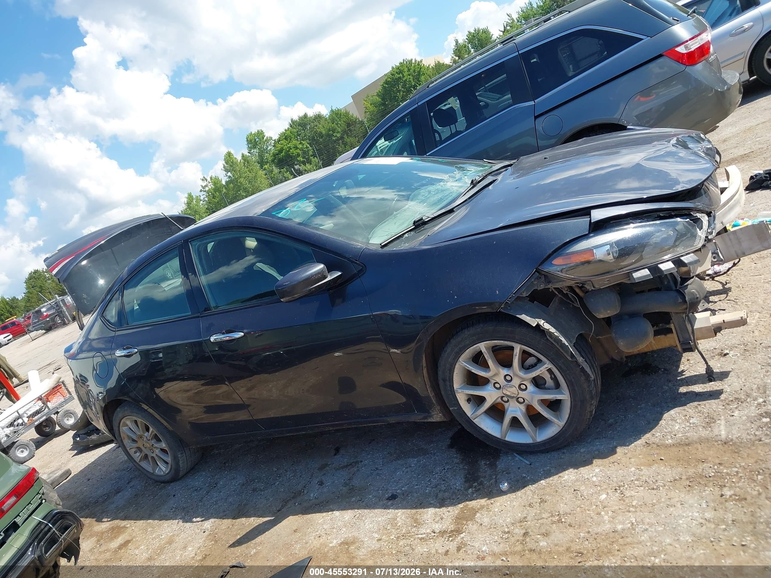 2013 Dodge Dart Limited Black vin: 1C3CDFCH1DD199441