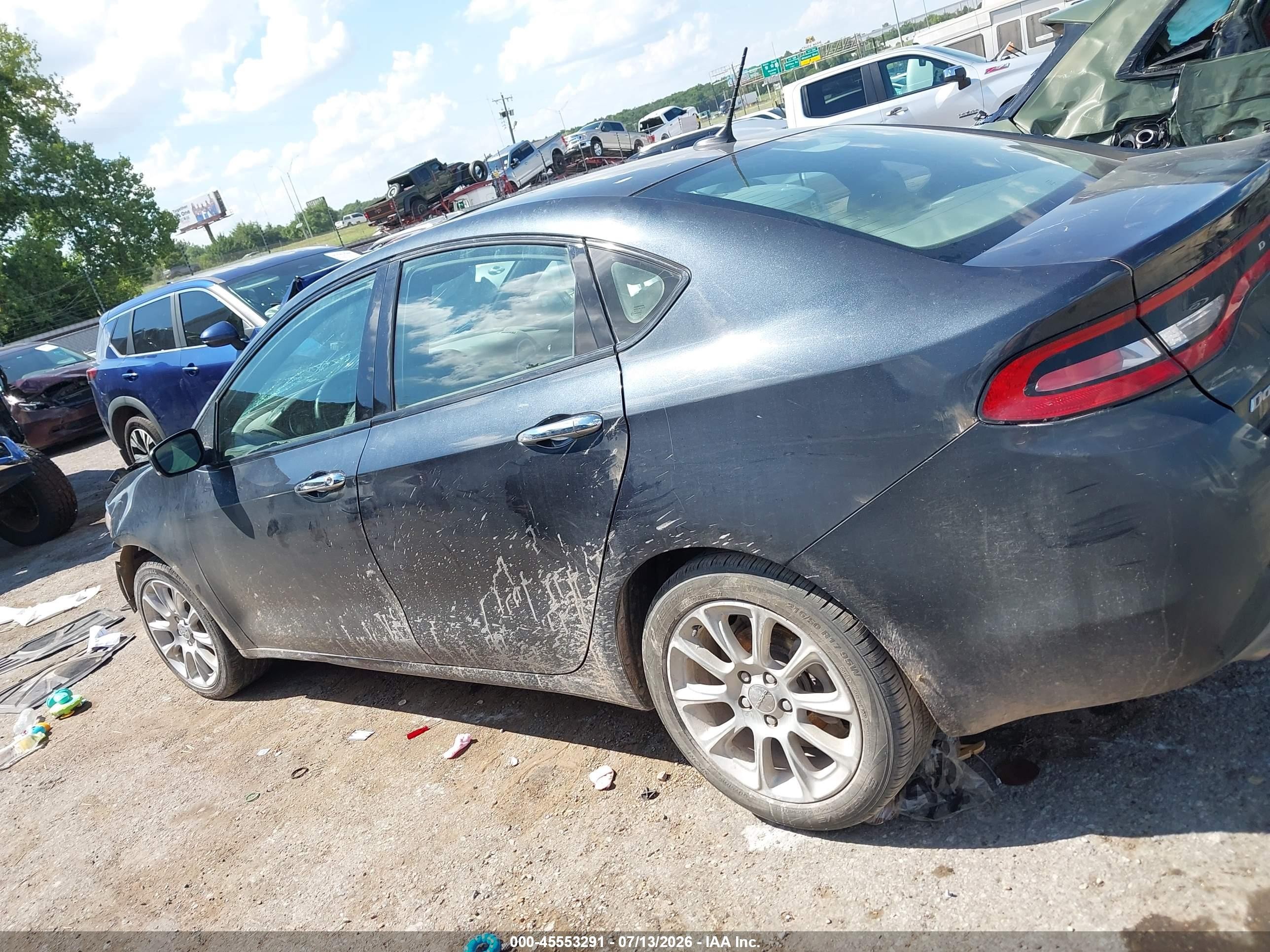 2013 Dodge Dart Limited Black vin: 1C3CDFCH1DD199441