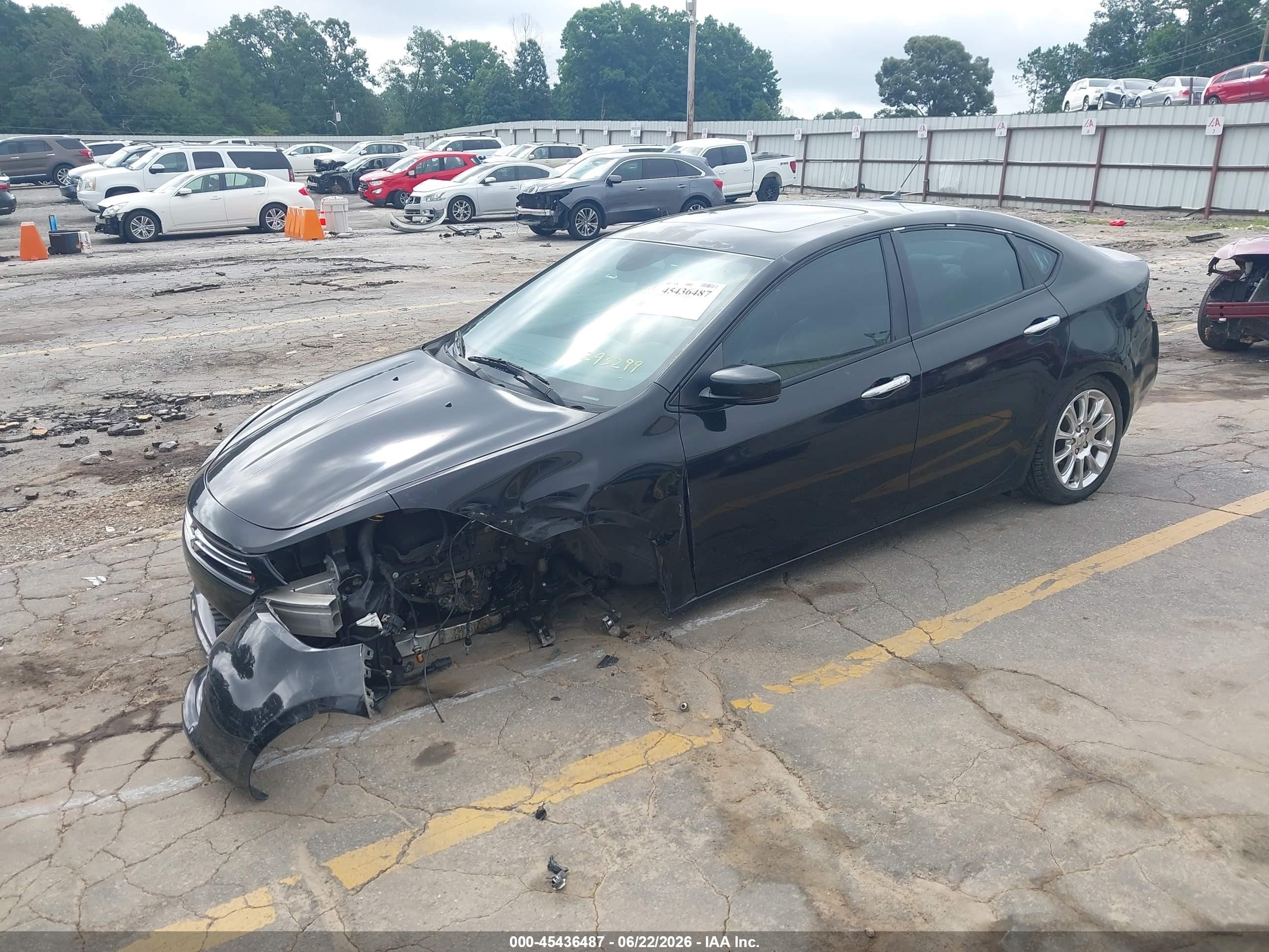 2013 Dodge Dart Limited Black vin: 1C3CDFCH1DD293299
