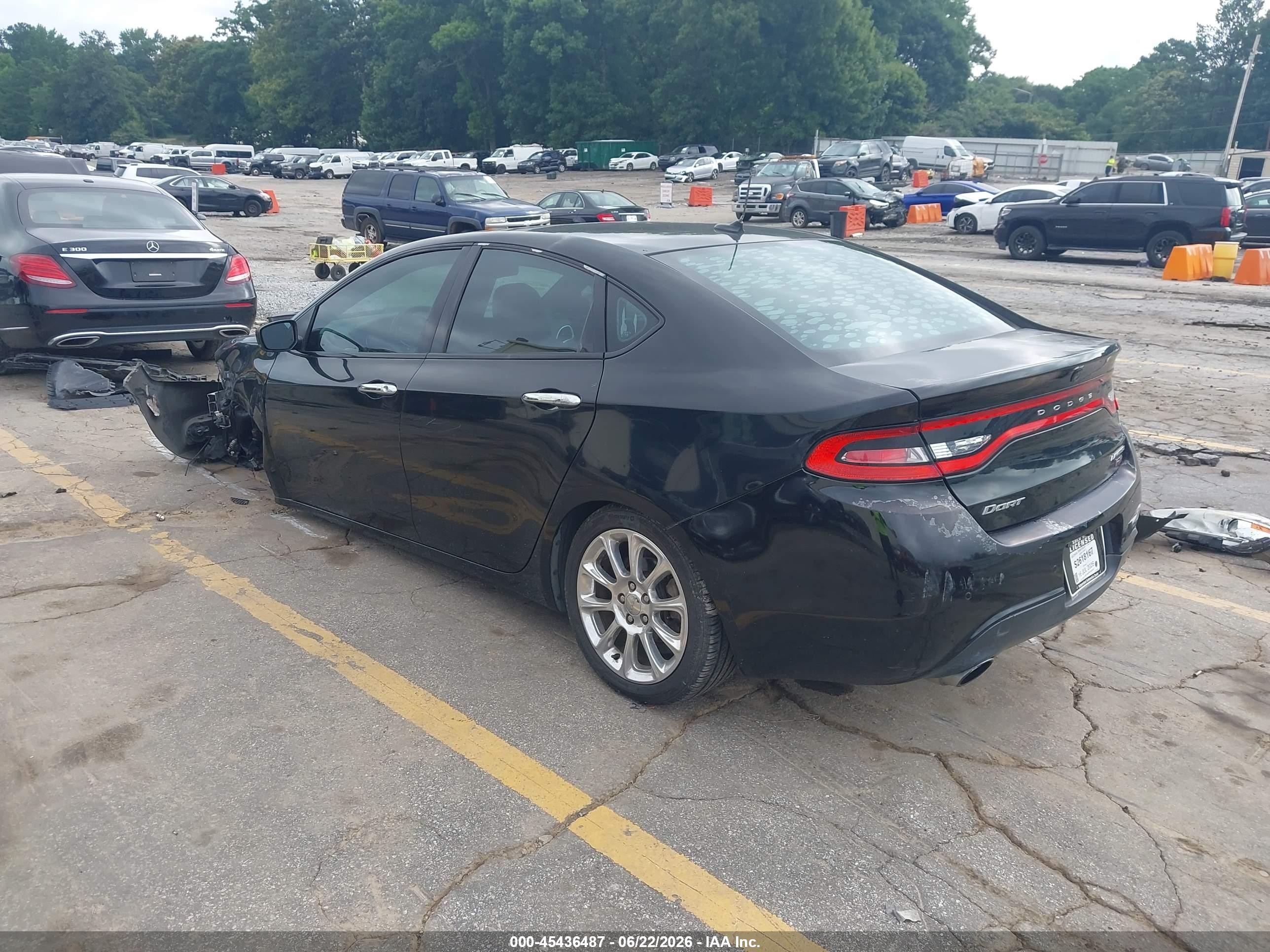 2013 Dodge Dart Limited Black vin: 1C3CDFCH1DD293299