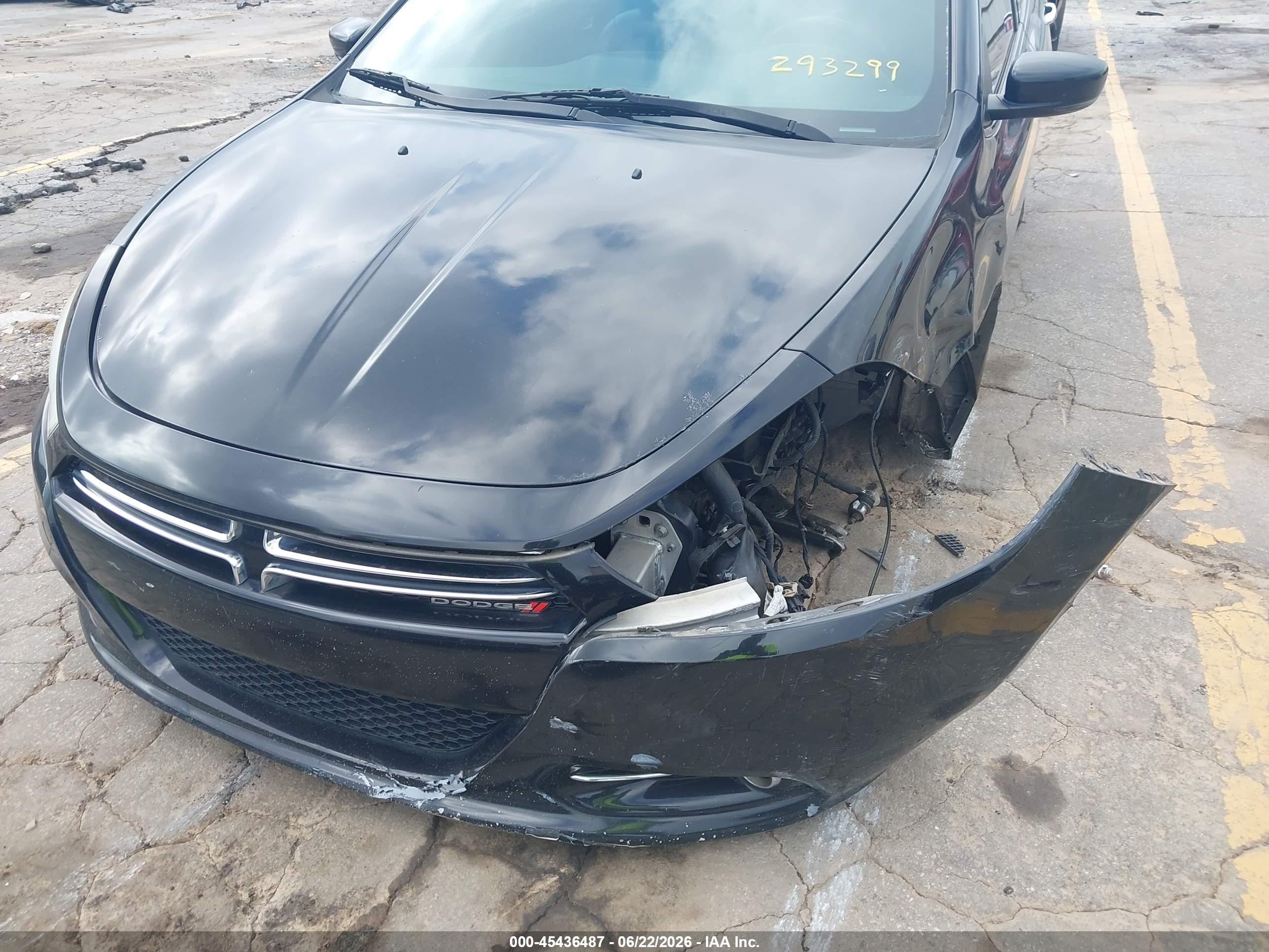 2013 Dodge Dart Limited Black vin: 1C3CDFCH1DD293299