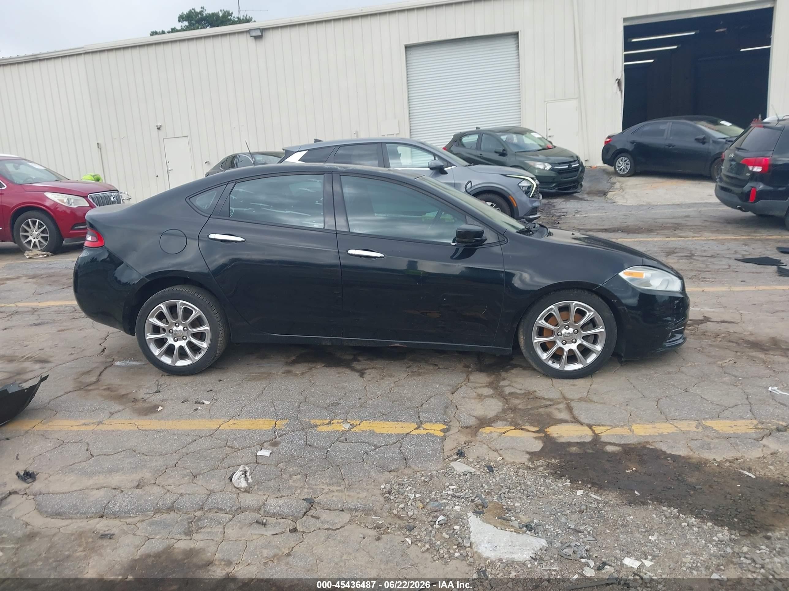 2013 Dodge Dart Limited Black vin: 1C3CDFCH1DD293299