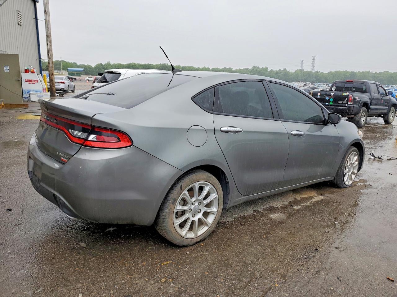 2013 Dodge Dart Limited Gray vin: 1C3CDFCH1DD323451
