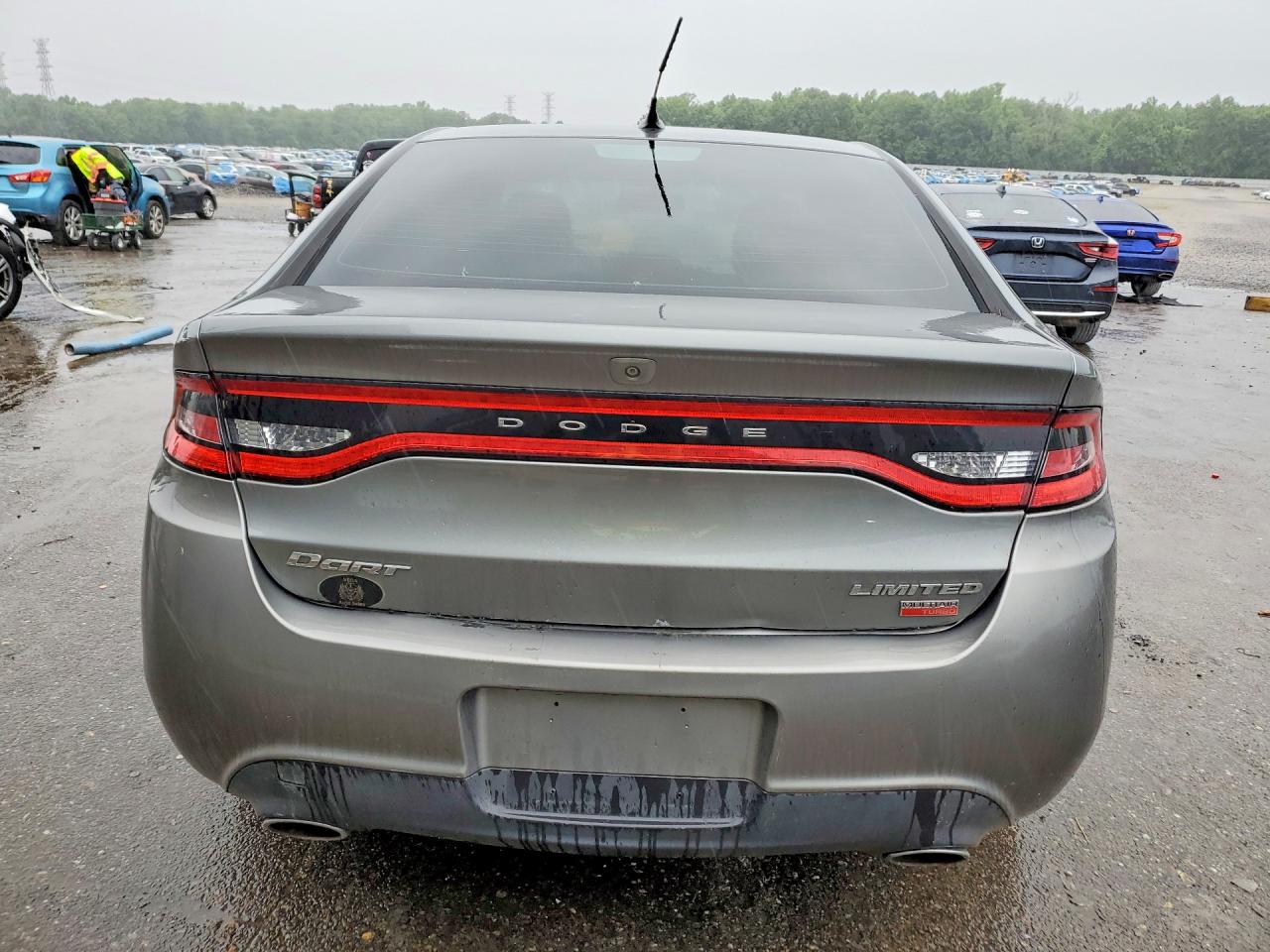2013 Dodge Dart Limited Gray vin: 1C3CDFCH1DD323451