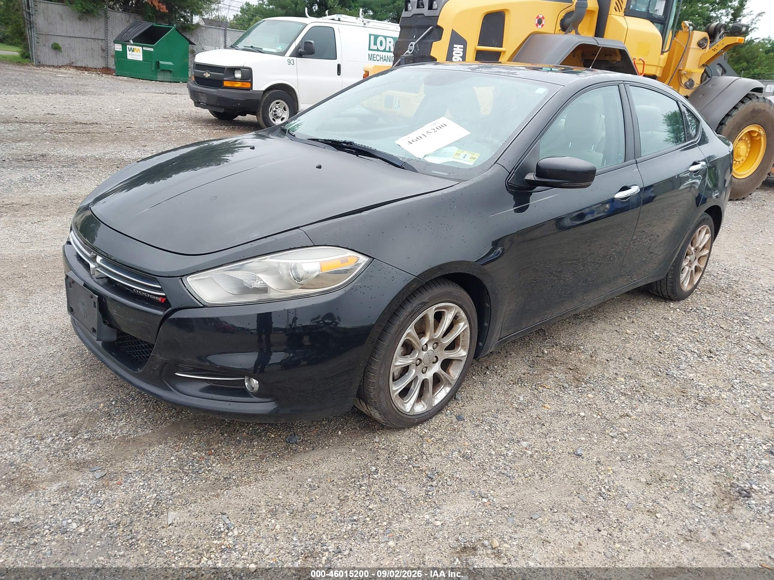 2013 Dodge Dart Limited Черный vin: 1C3CDFCH2DD133528