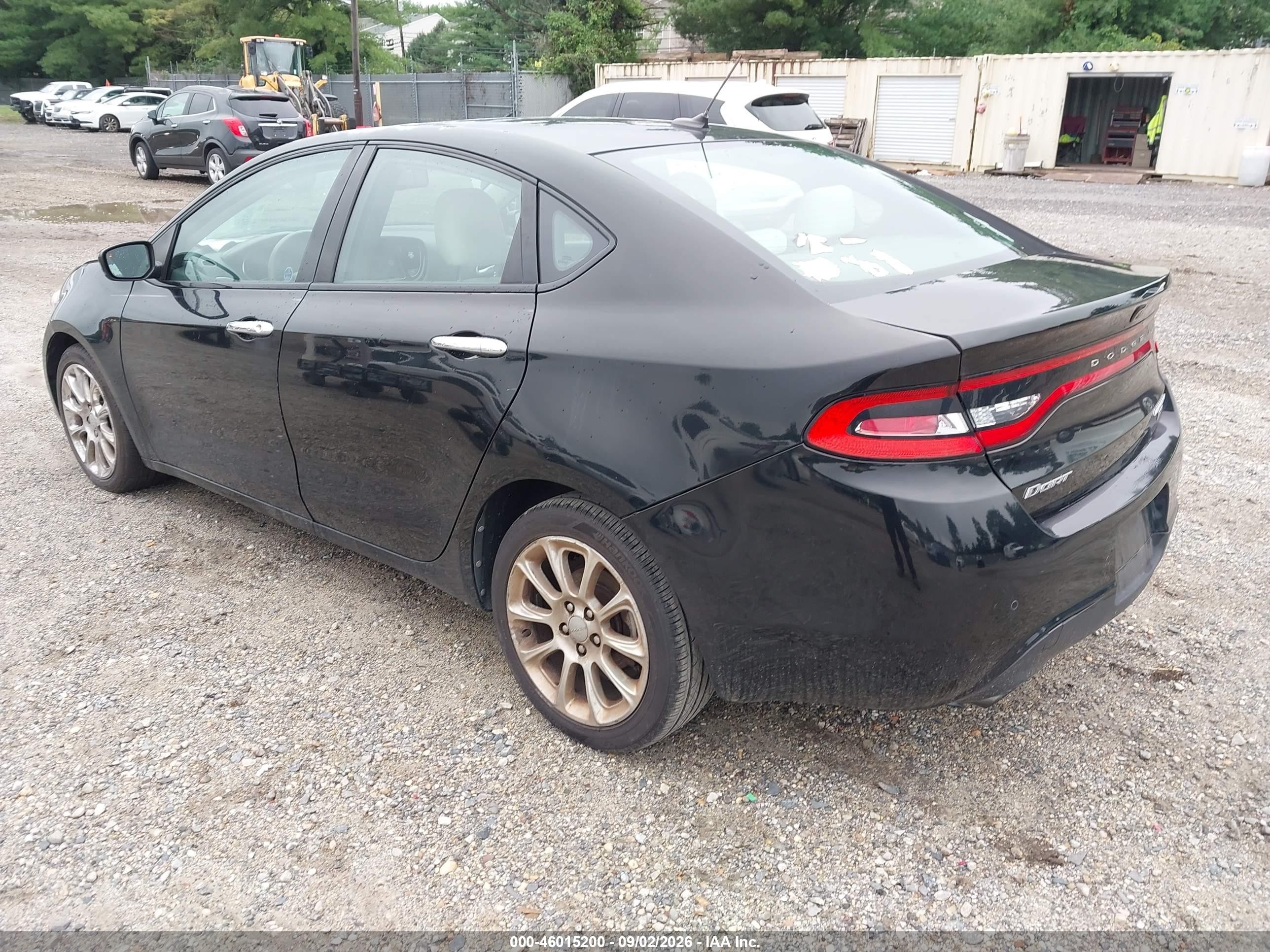 2013 Dodge Dart Limited Черный vin: 1C3CDFCH2DD133528