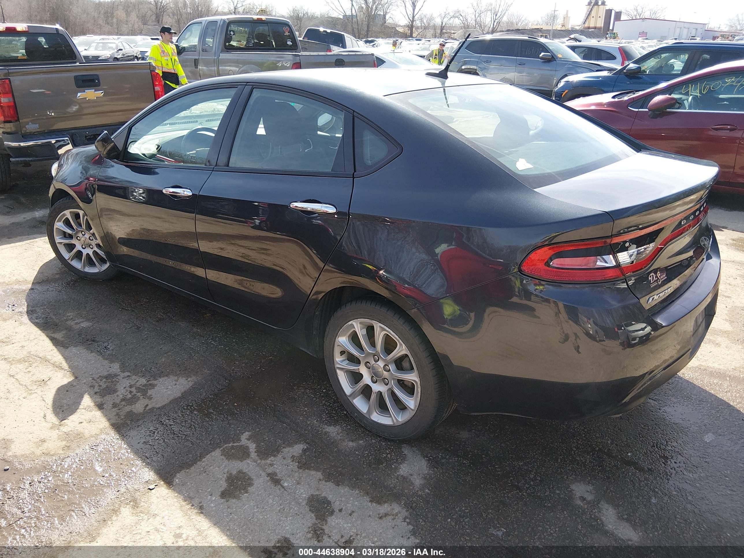 2013 Dodge Dart Limited Gray vin: 1C3CDFCH2DD319506