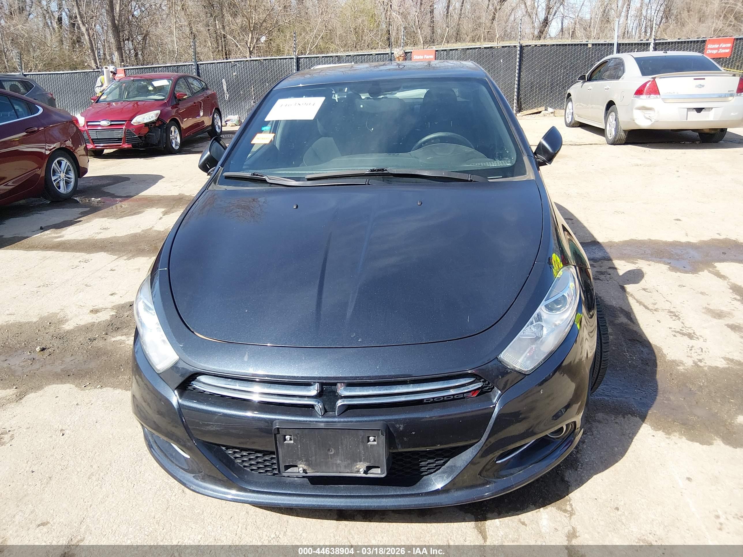 2013 Dodge Dart Limited Gray vin: 1C3CDFCH2DD319506