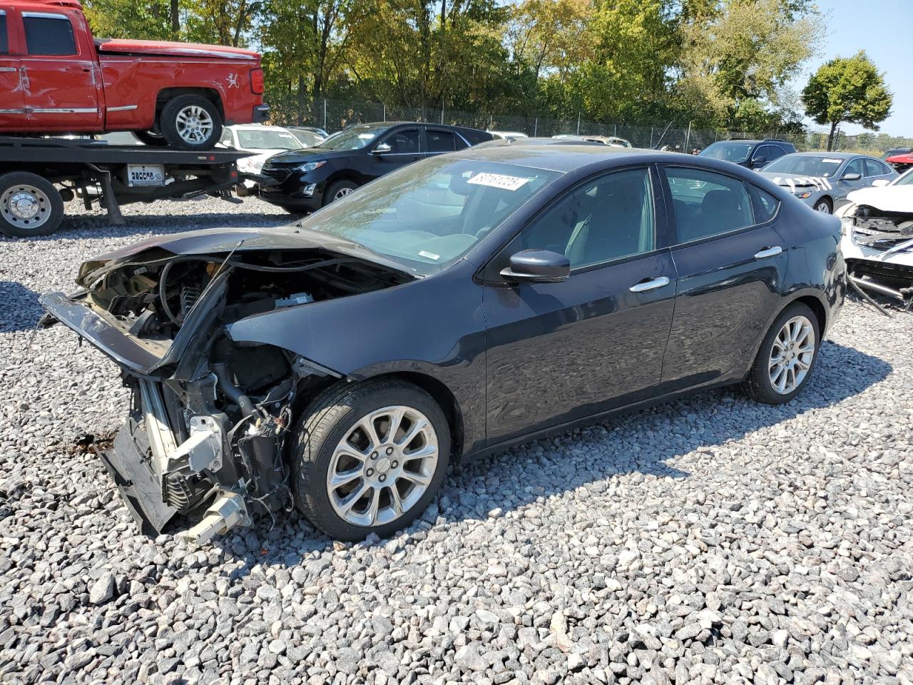 2013 Dodge Dart Limited Black vin: 1C3CDFCH3DD206020