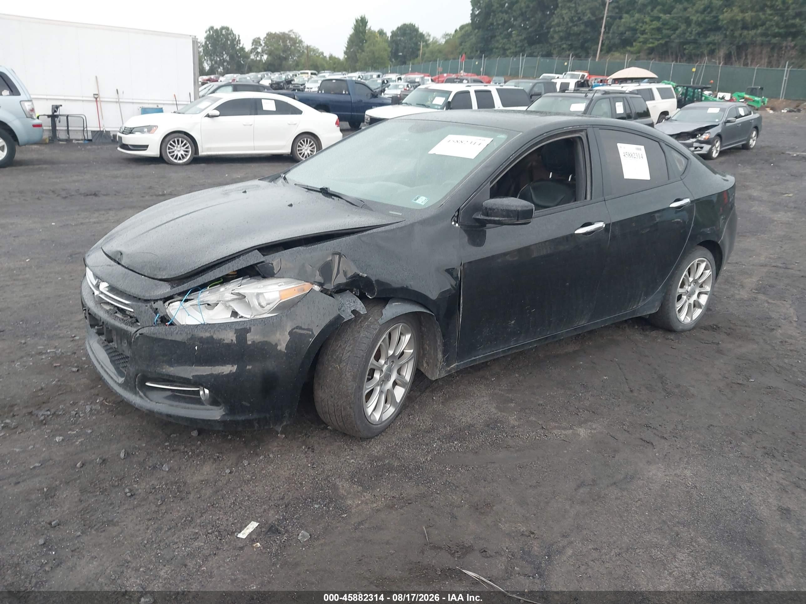 2013 Dodge Dart Limited Черный vin: 1C3CDFCH4DD293622