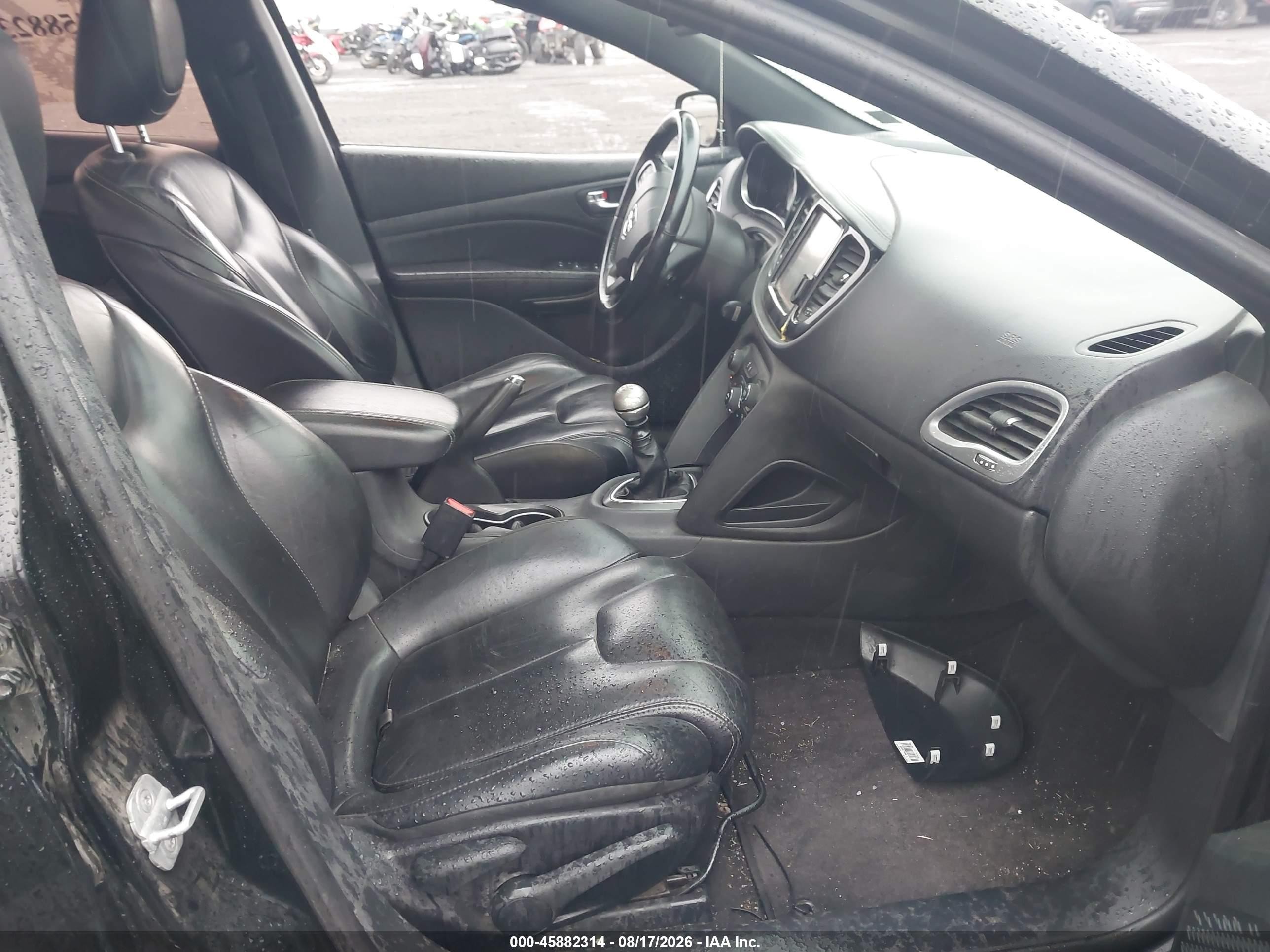 2013 Dodge Dart Limited Черный vin: 1C3CDFCH4DD293622
