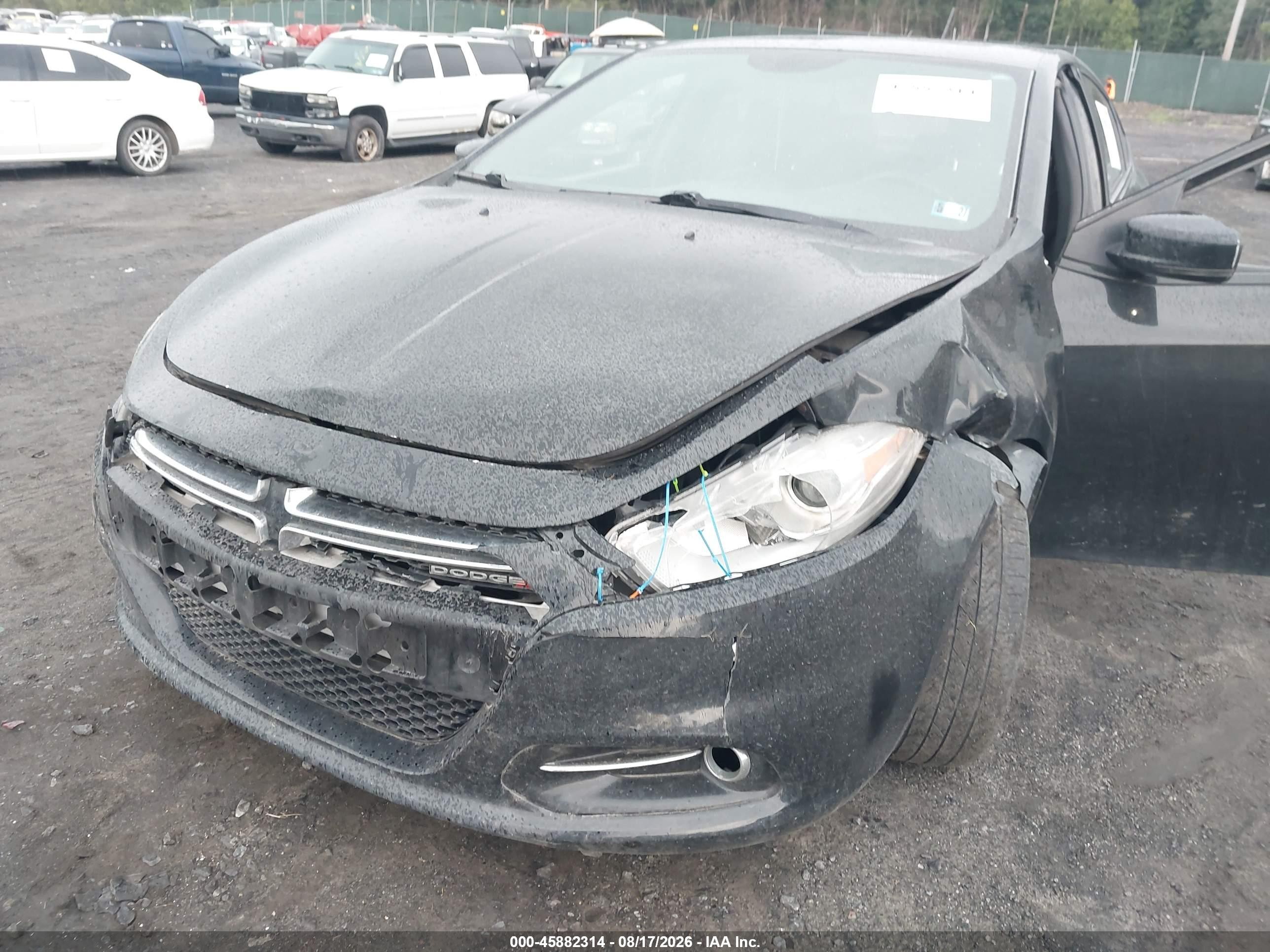 2013 Dodge Dart Limited Черный vin: 1C3CDFCH4DD293622