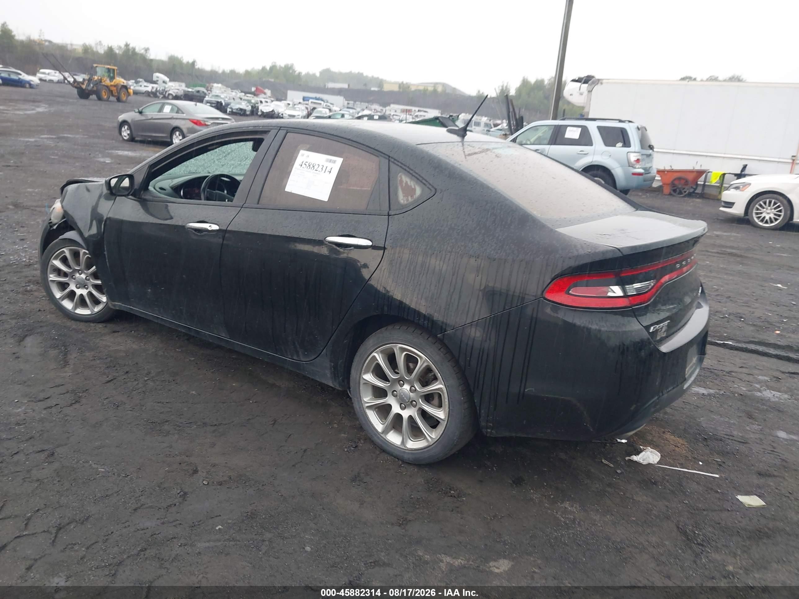 2013 Dodge Dart Limited Черный vin: 1C3CDFCH4DD293622