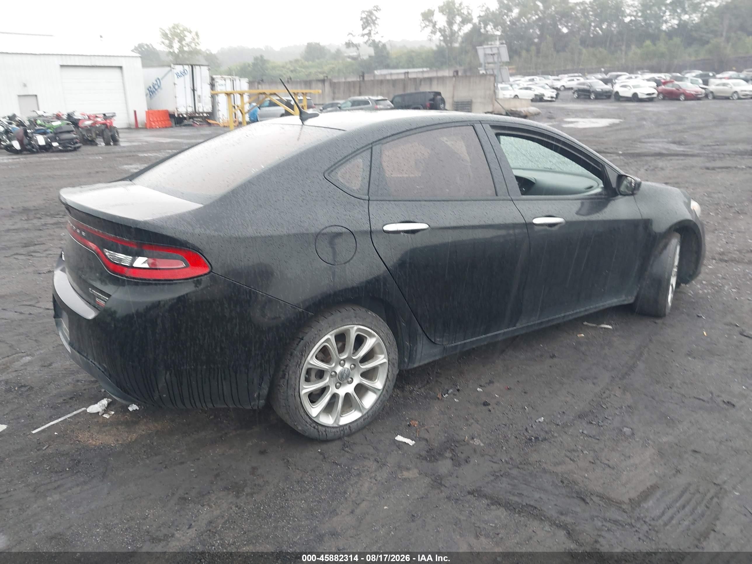2013 Dodge Dart Limited Черный vin: 1C3CDFCH4DD293622