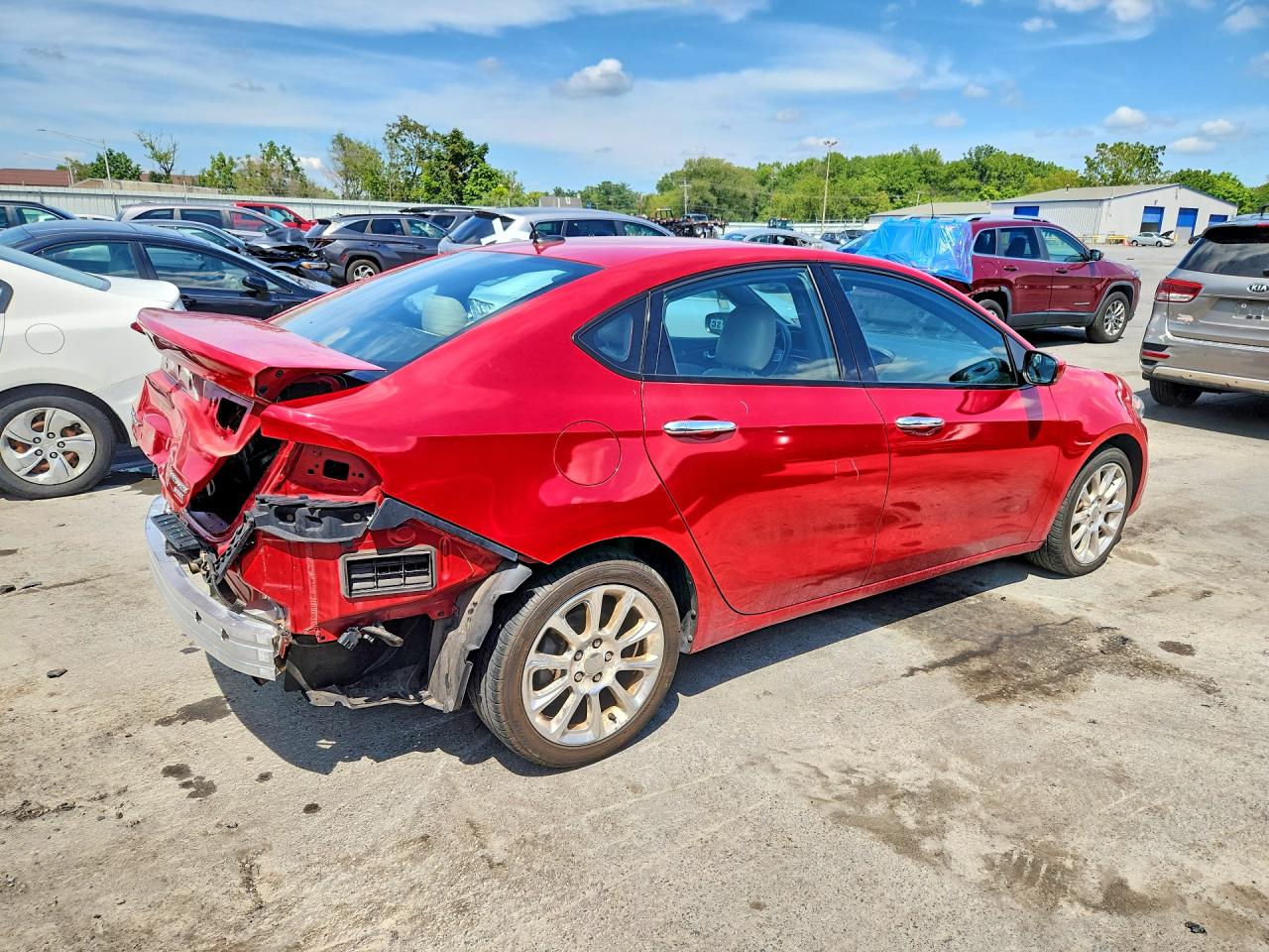2013 Dodge Dart Limited Red vin: 1C3CDFCH5DD294178