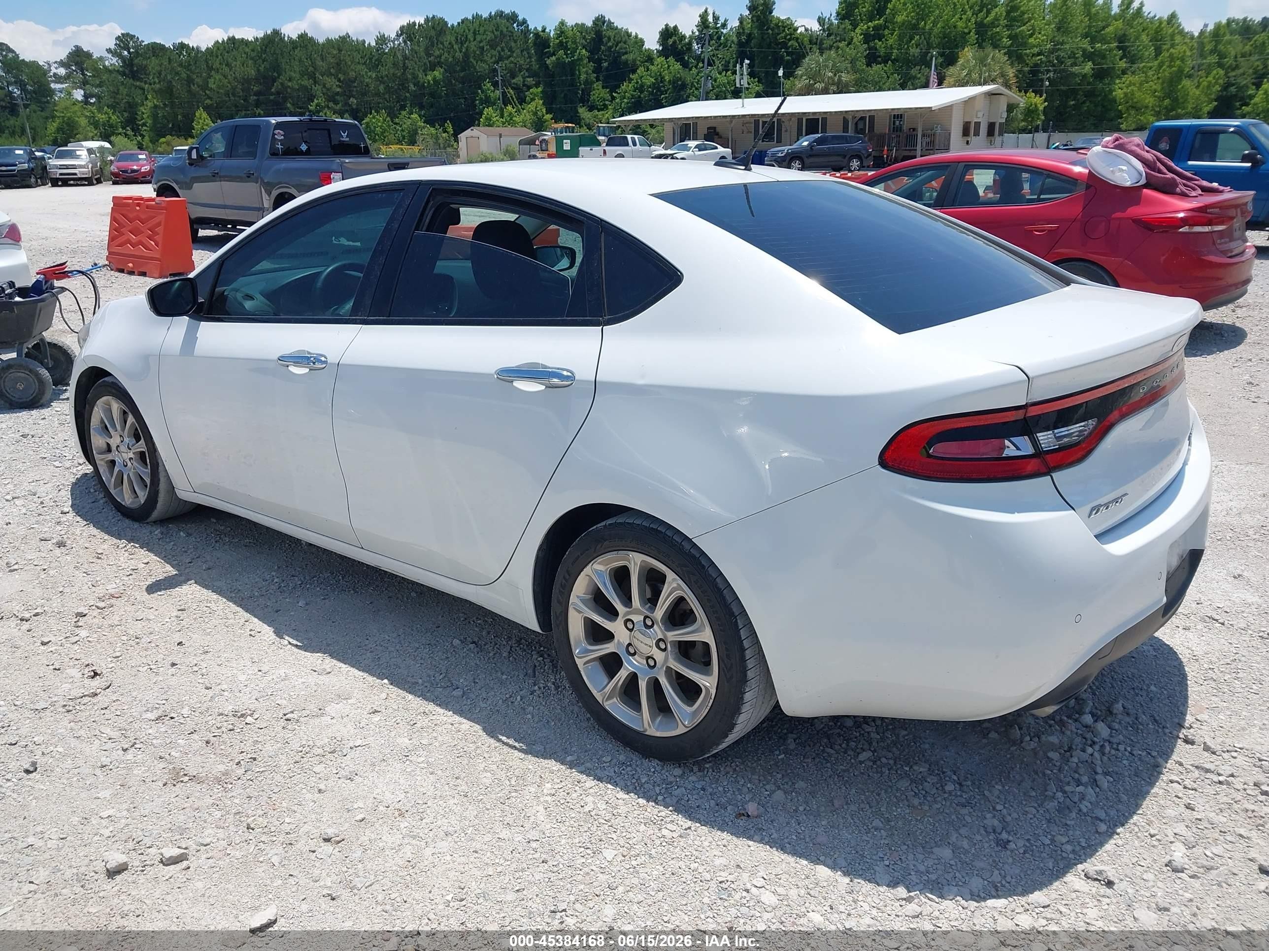 2013 Dodge Dart Limited/r/t White vin: 1C3CDFCH5DD319158