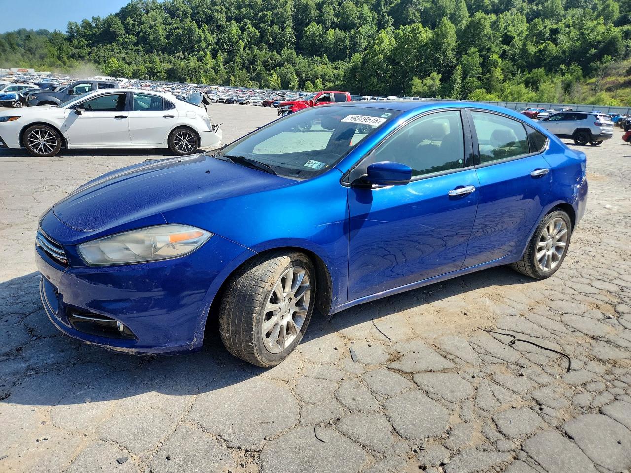 2013 Dodge Dart Limited Blue vin: 1C3CDFCH5DD322738