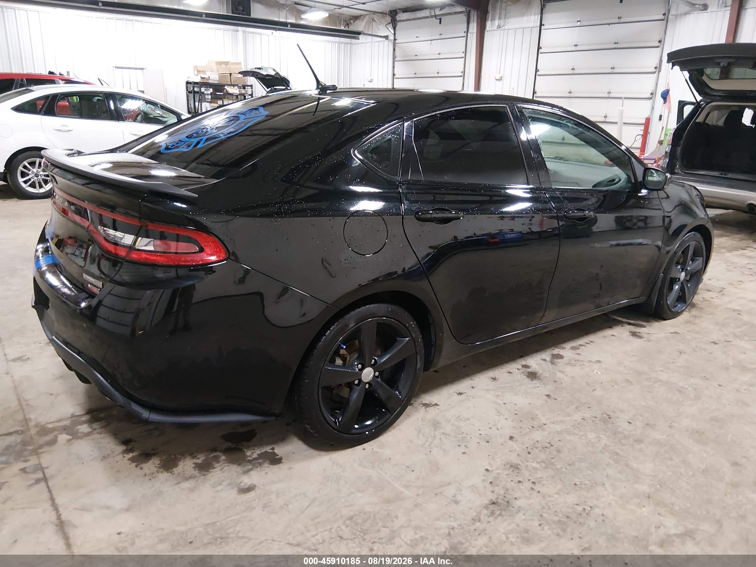 2013 Dodge Dart Limited Black vin: 1C3CDFCH6DD320805