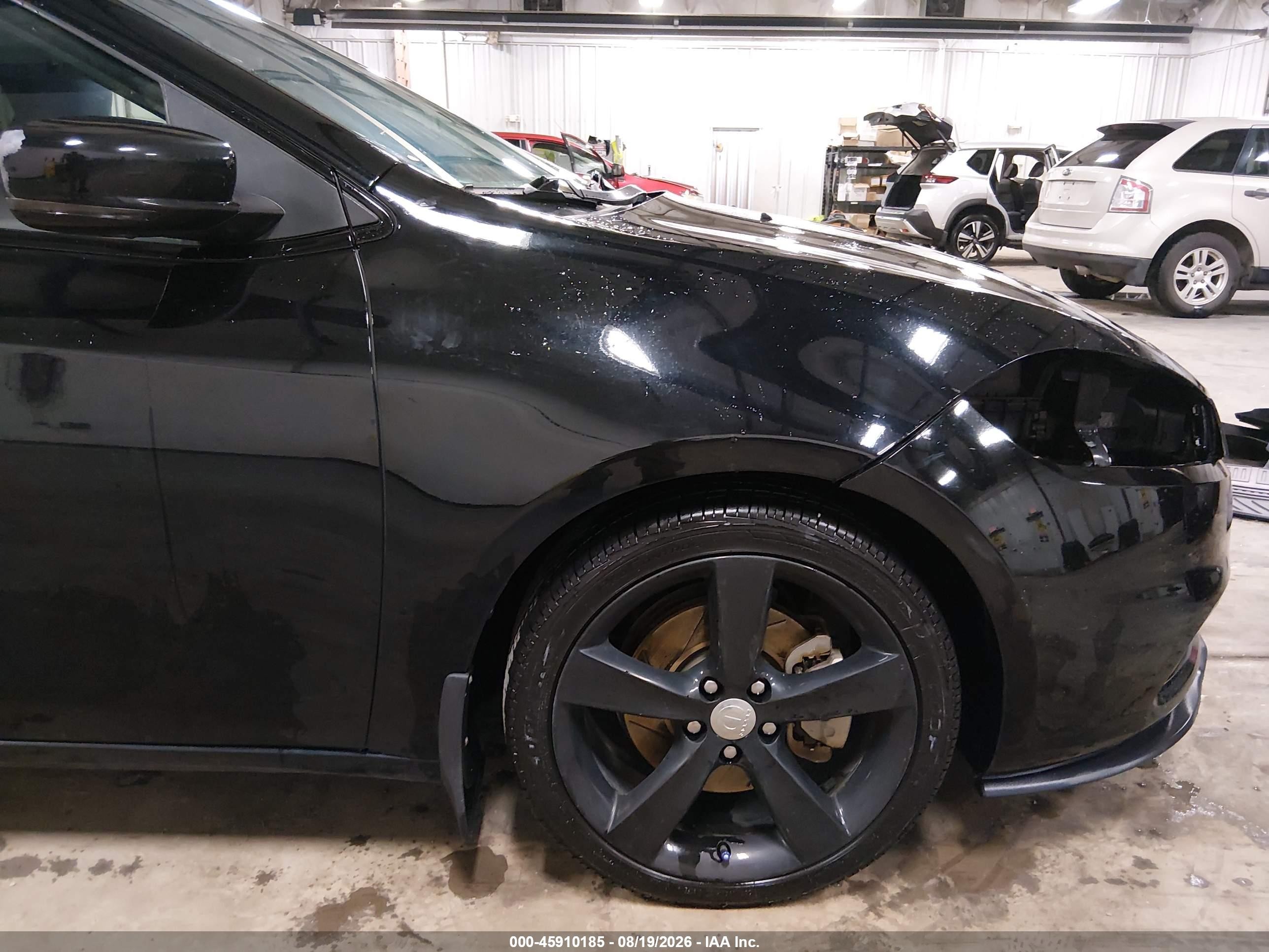 2013 Dodge Dart Limited Black vin: 1C3CDFCH6DD320805
