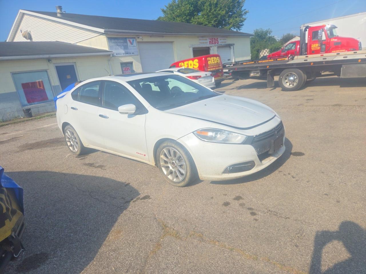 2013 Dodge Dart Limited White vin: 1C3CDFCH7DD314110