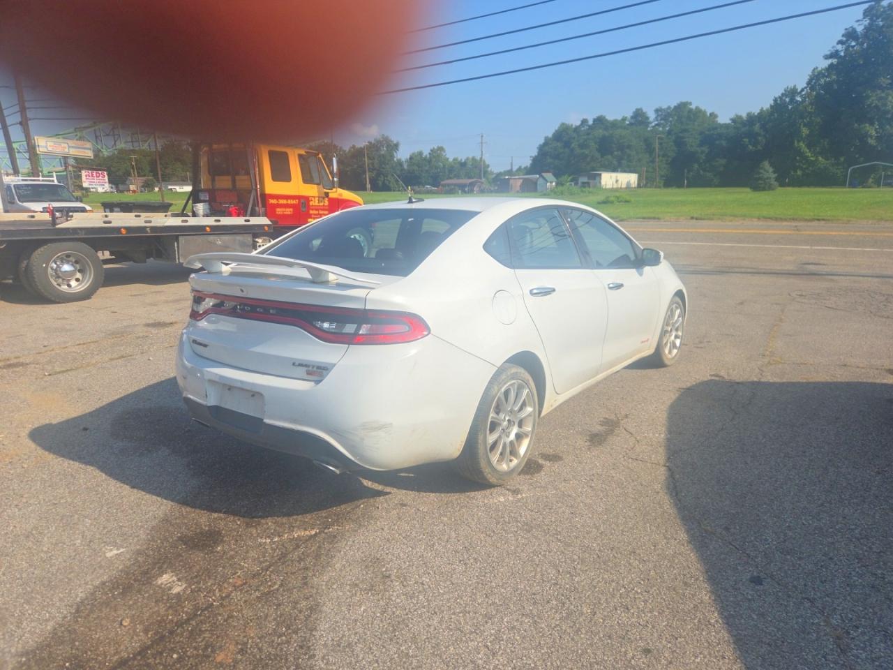 2013 Dodge Dart Limited White vin: 1C3CDFCH7DD314110
