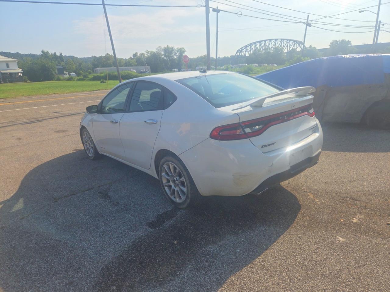 2013 Dodge Dart Limited White vin: 1C3CDFCH7DD314110