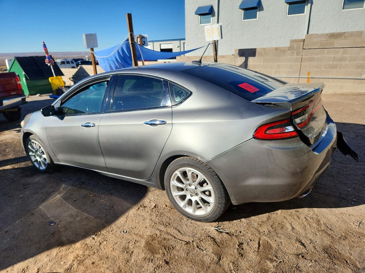 2013 Dodge Dart Limited Gray vin: 1C3CDFCH8DD285300