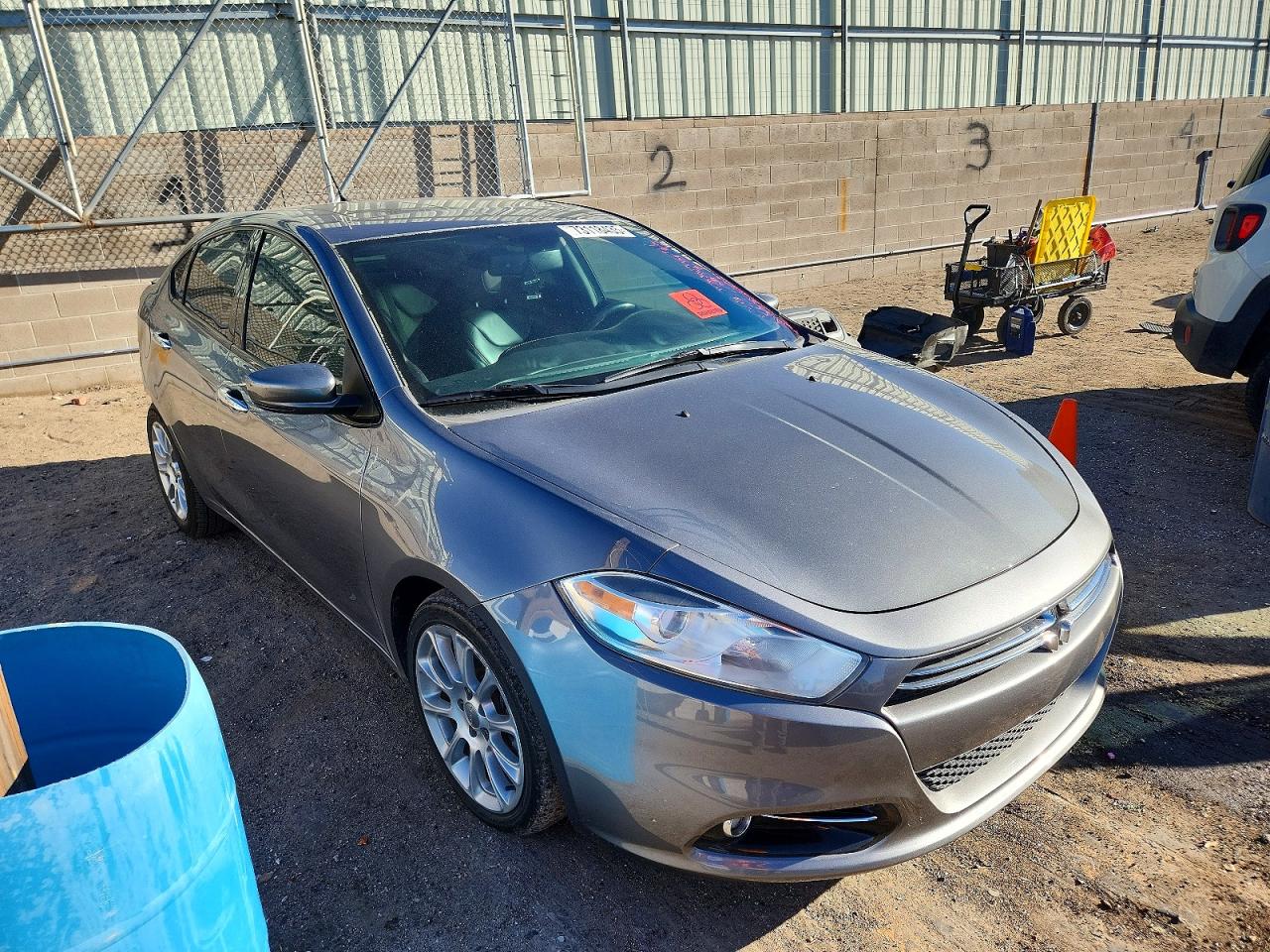 2013 Dodge Dart Limited Gray vin: 1C3CDFCH8DD285300
