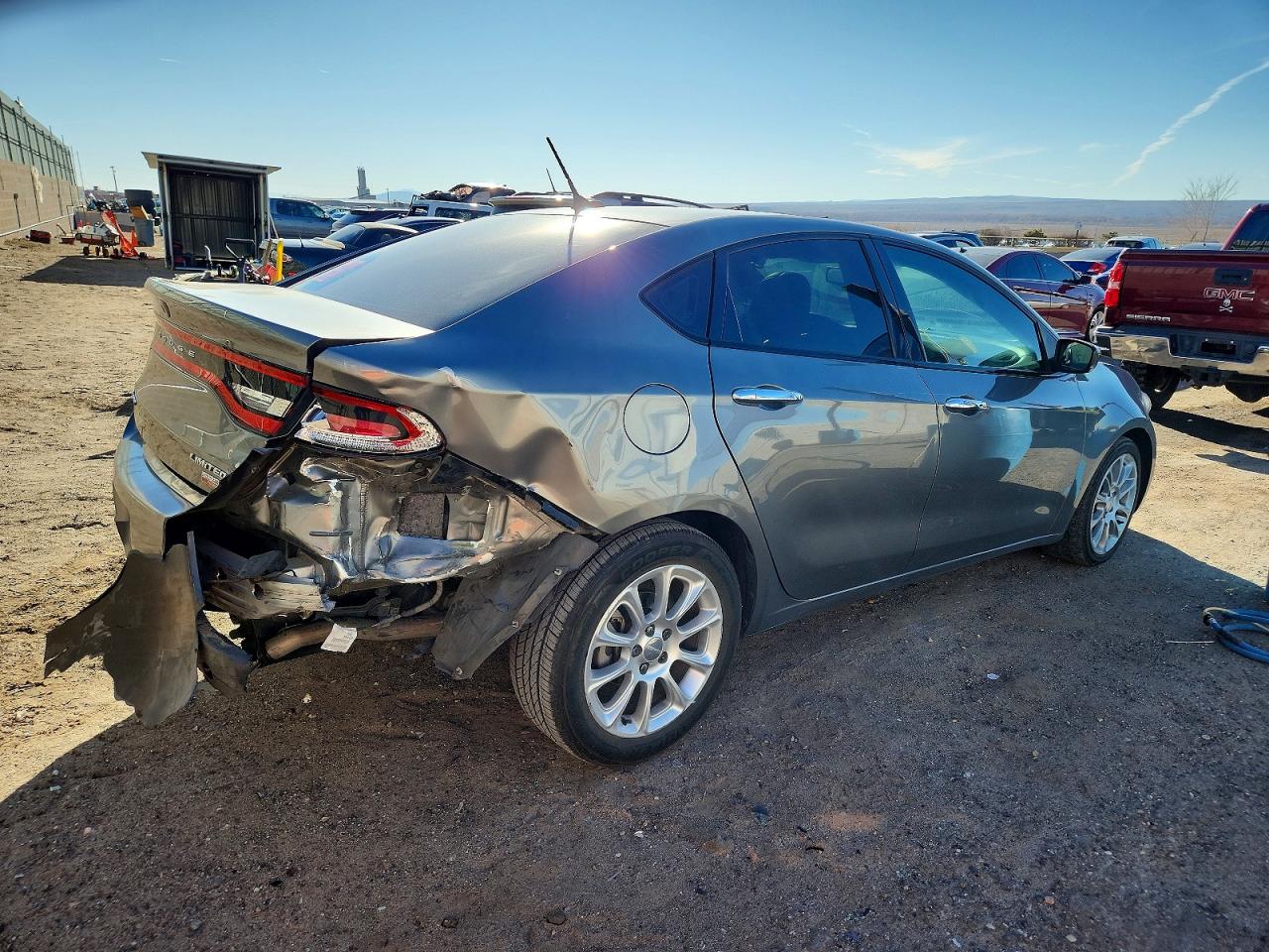 2013 Dodge Dart Limited Gray vin: 1C3CDFCH8DD285300