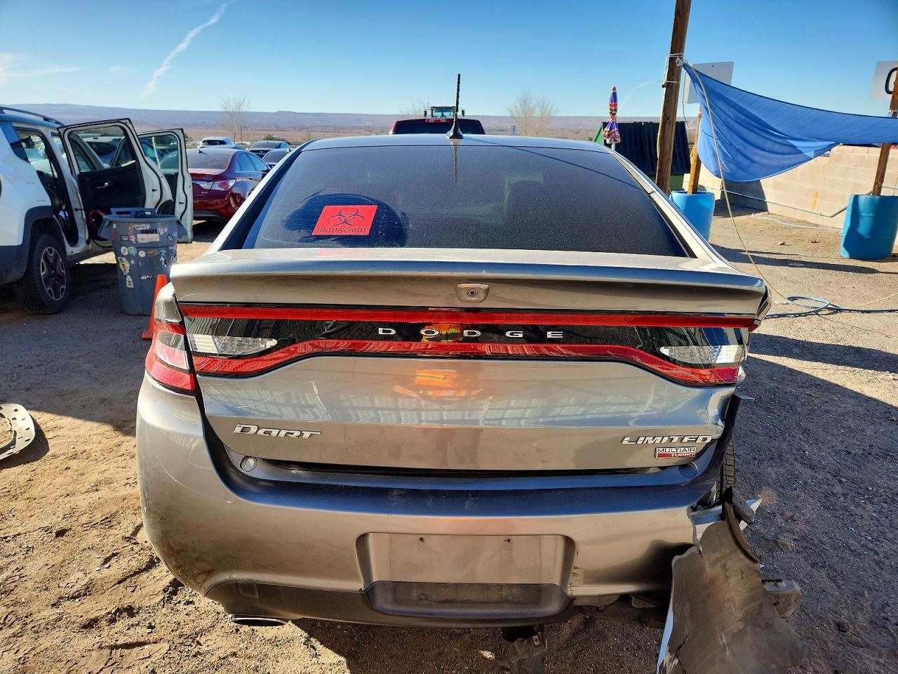 2013 Dodge Dart Limited Gray vin: 1C3CDFCH8DD285300