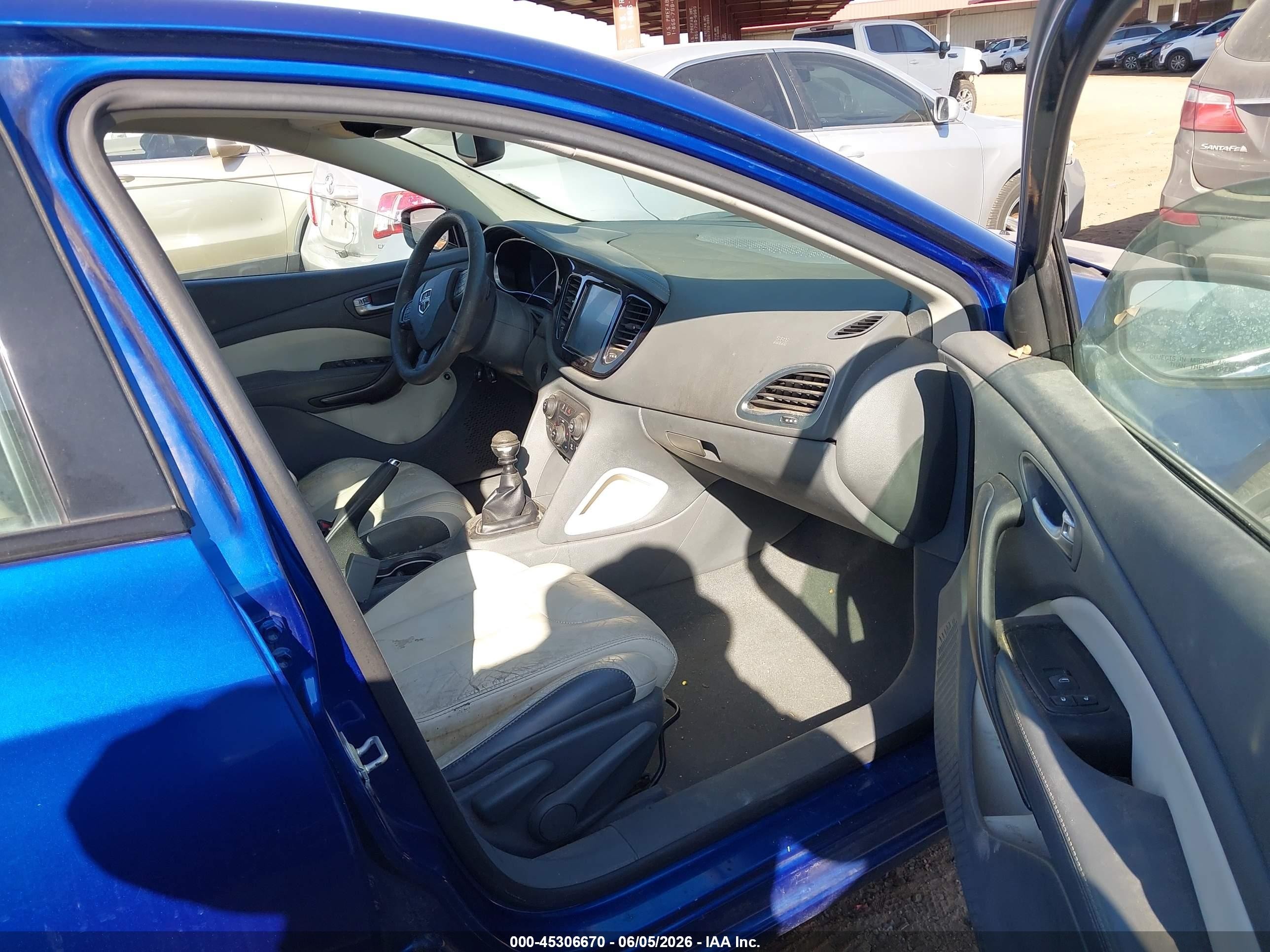 2013 Dodge Dart Limited Blue vin: 1C3CDFCH9DD131713