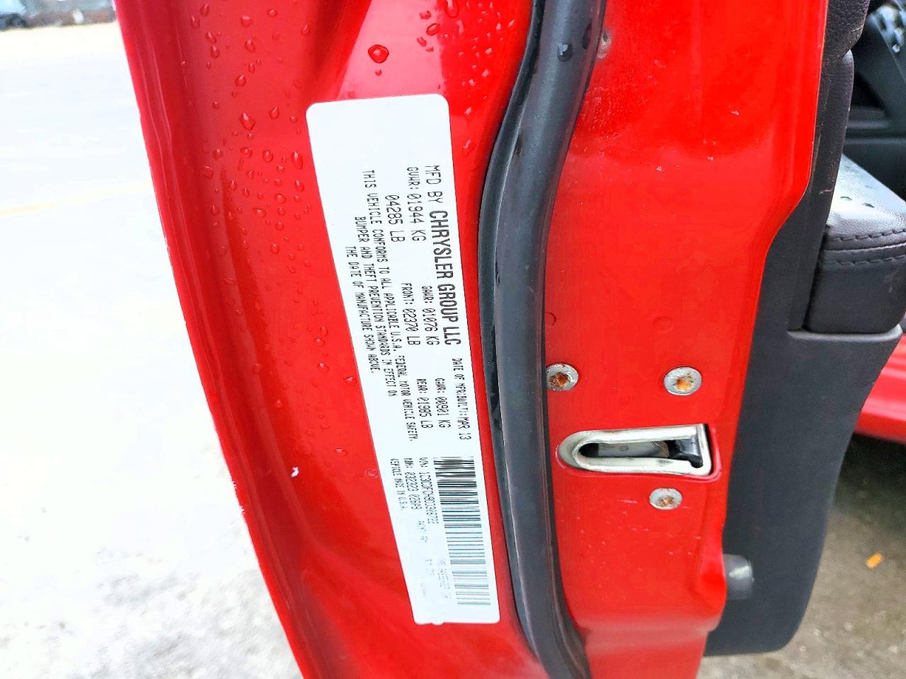 2013 Dodge Dart Red vin: 1C3CDFCH9DD306722