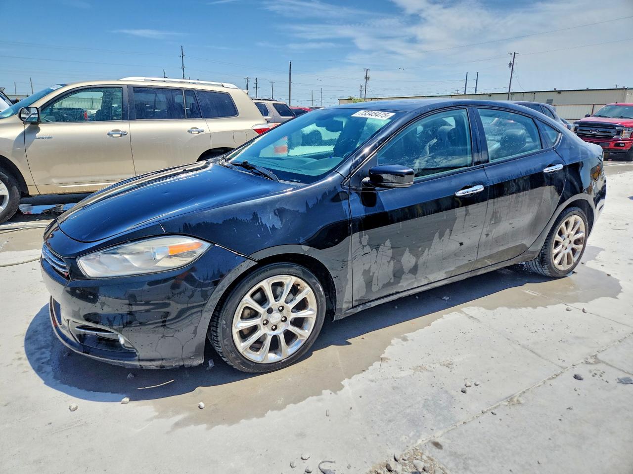 2013 Dodge Dart Limited Черный vin: 1C3CDFCHXDD134572