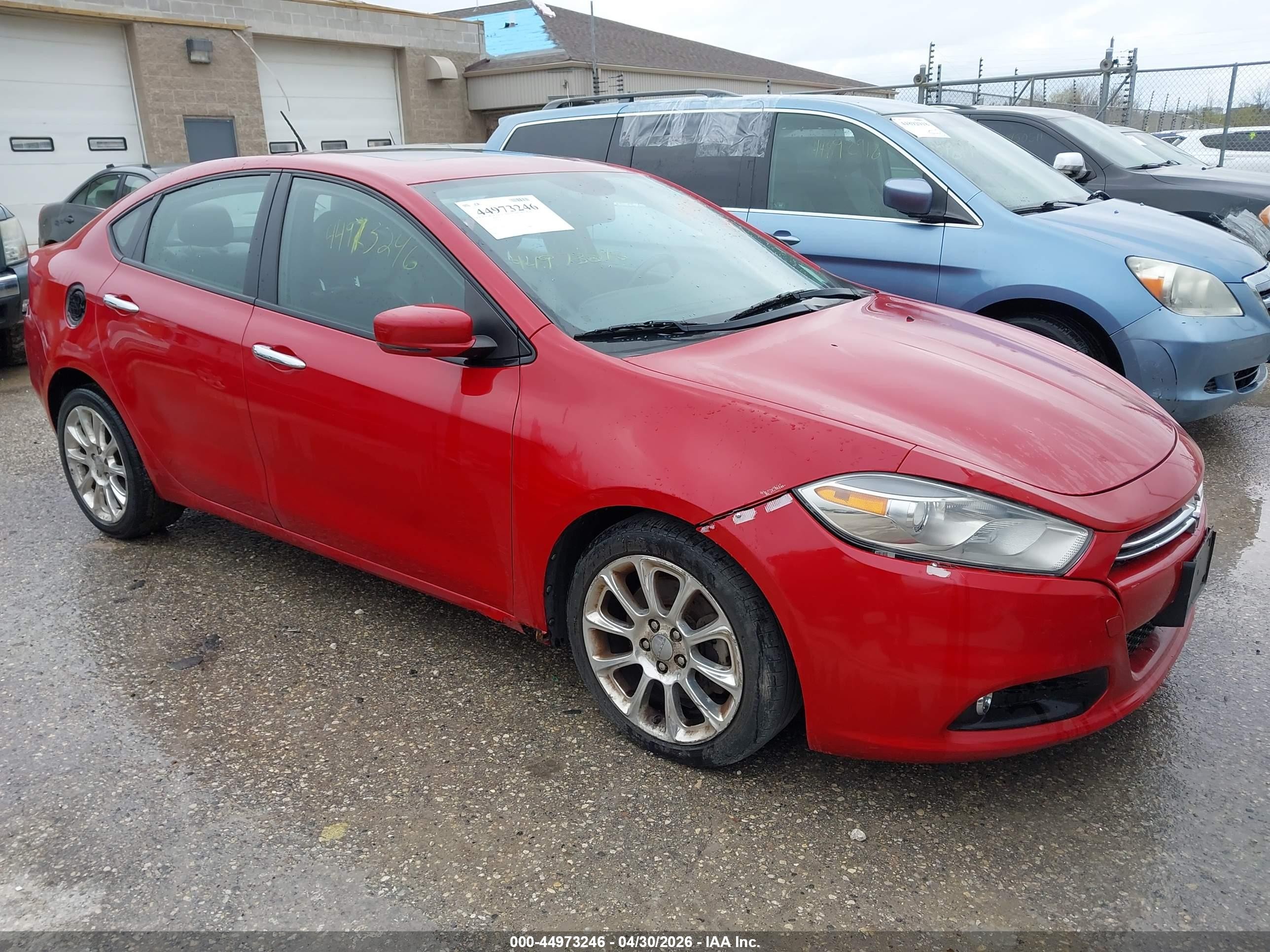 2013 Dodge Dart Limited Red vin: 1C3CDFCHXDD149878
