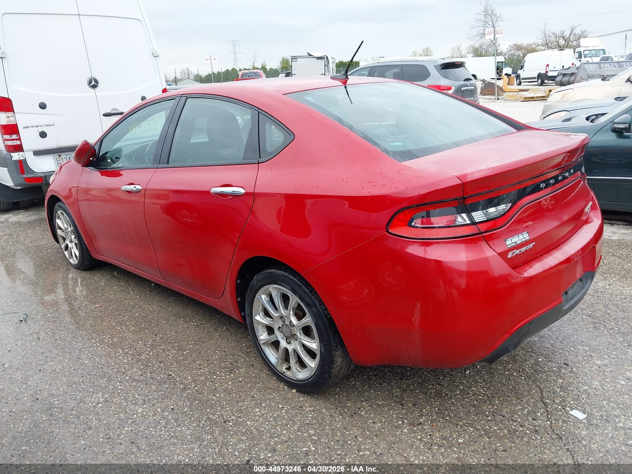2013 Dodge Dart Limited Red vin: 1C3CDFCHXDD149878