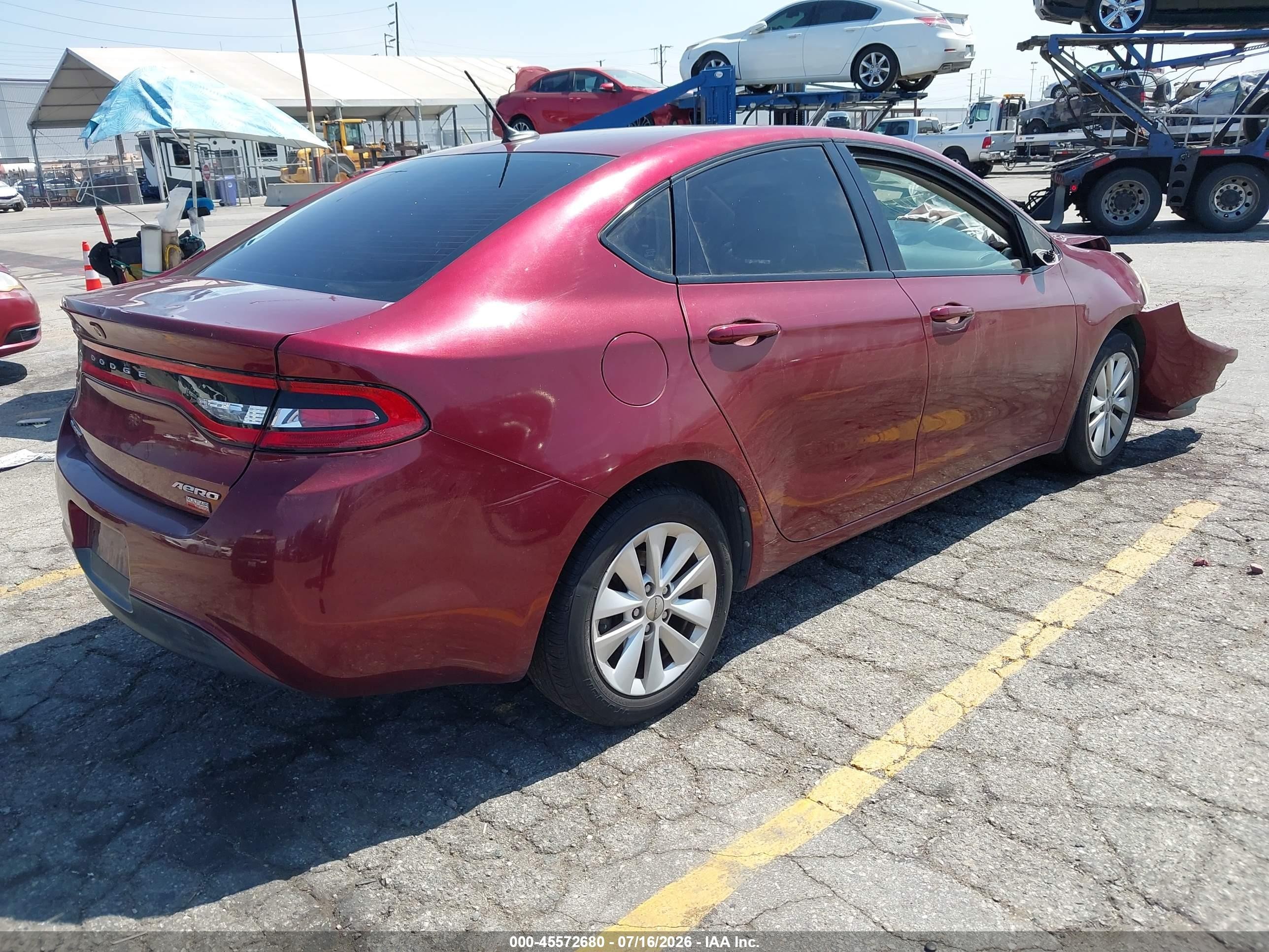 2015 Dodge Dart Aero Burgundy vin: 1C3CDFDH2FD301010